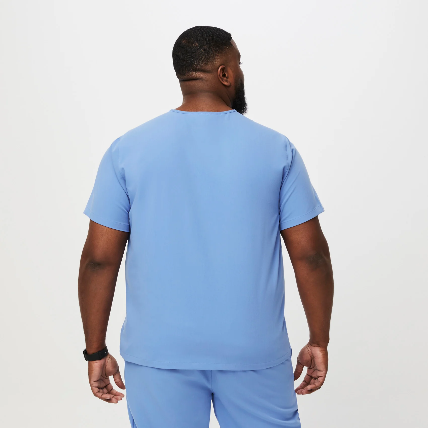 men's Ceil Blue Leonā¢- Three-Pocket Scrub Top (3XL - 6XL) - Image 4