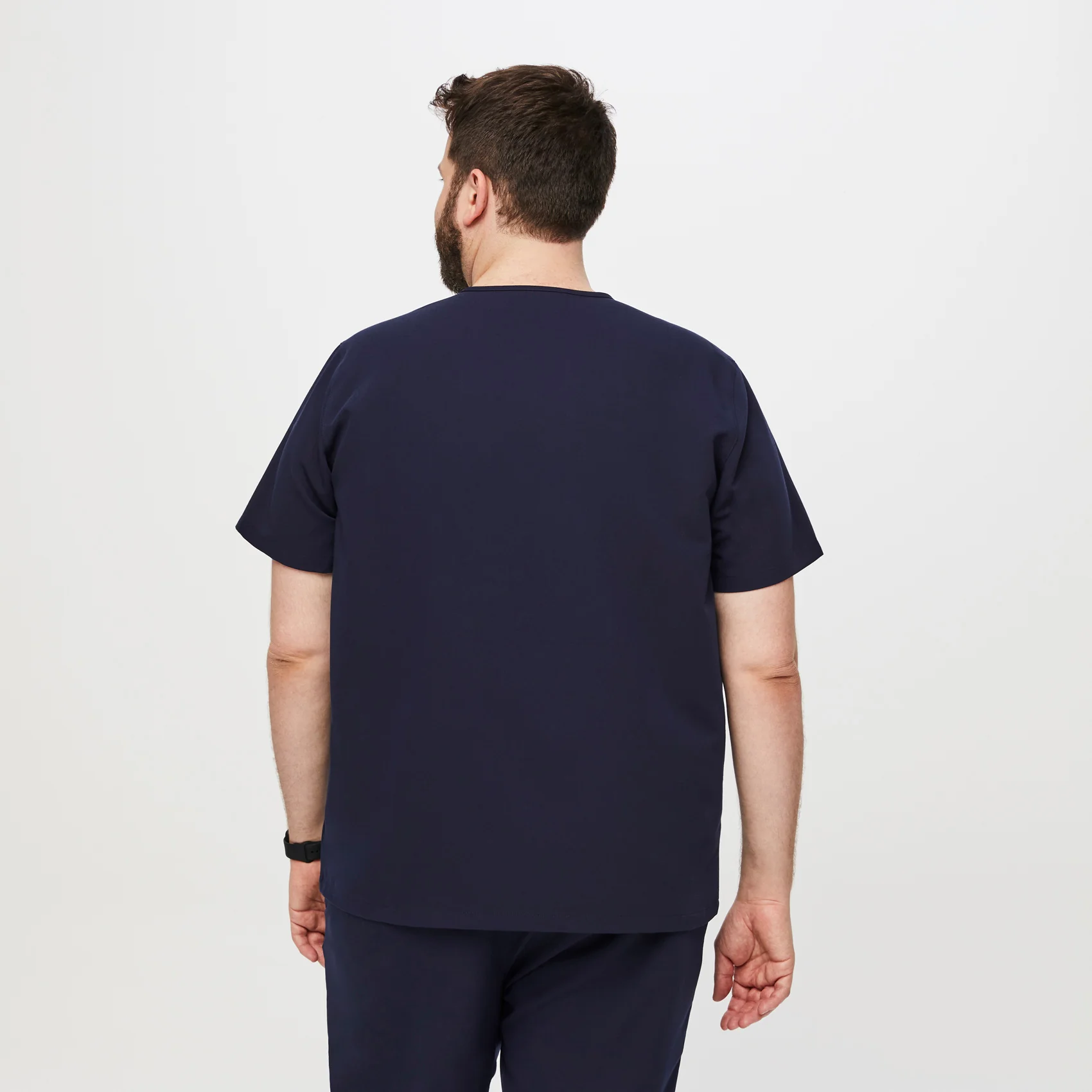 men's Navy Leon™- Three-Pocket Scrub Top (3XL - 6XL) - Image 4