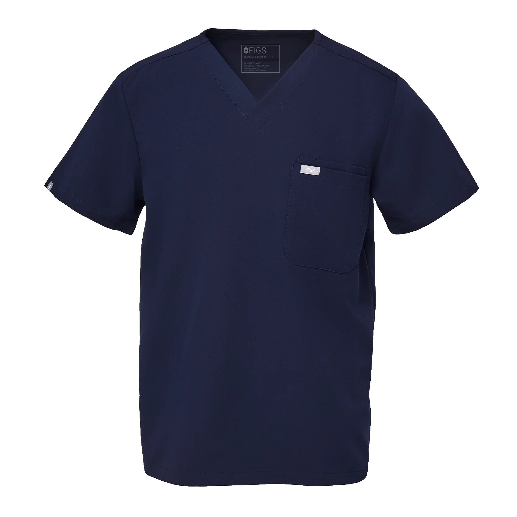 men's Navy Leon™- Three-Pocket Scrub Top (3XL - 6XL) - Image 8