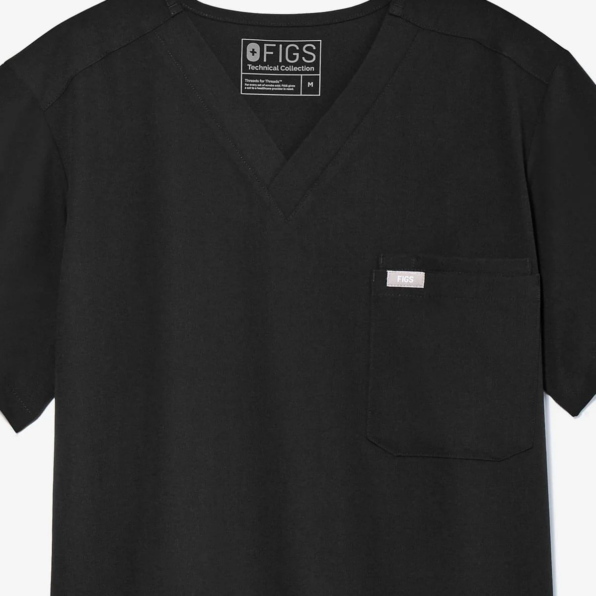 Men's Black Leon⢠- Three-Pocket Scrub Top - Image 7