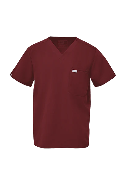 Men's Burgundy Leon⢠- Three-Pocket Scrub Top - Image 6