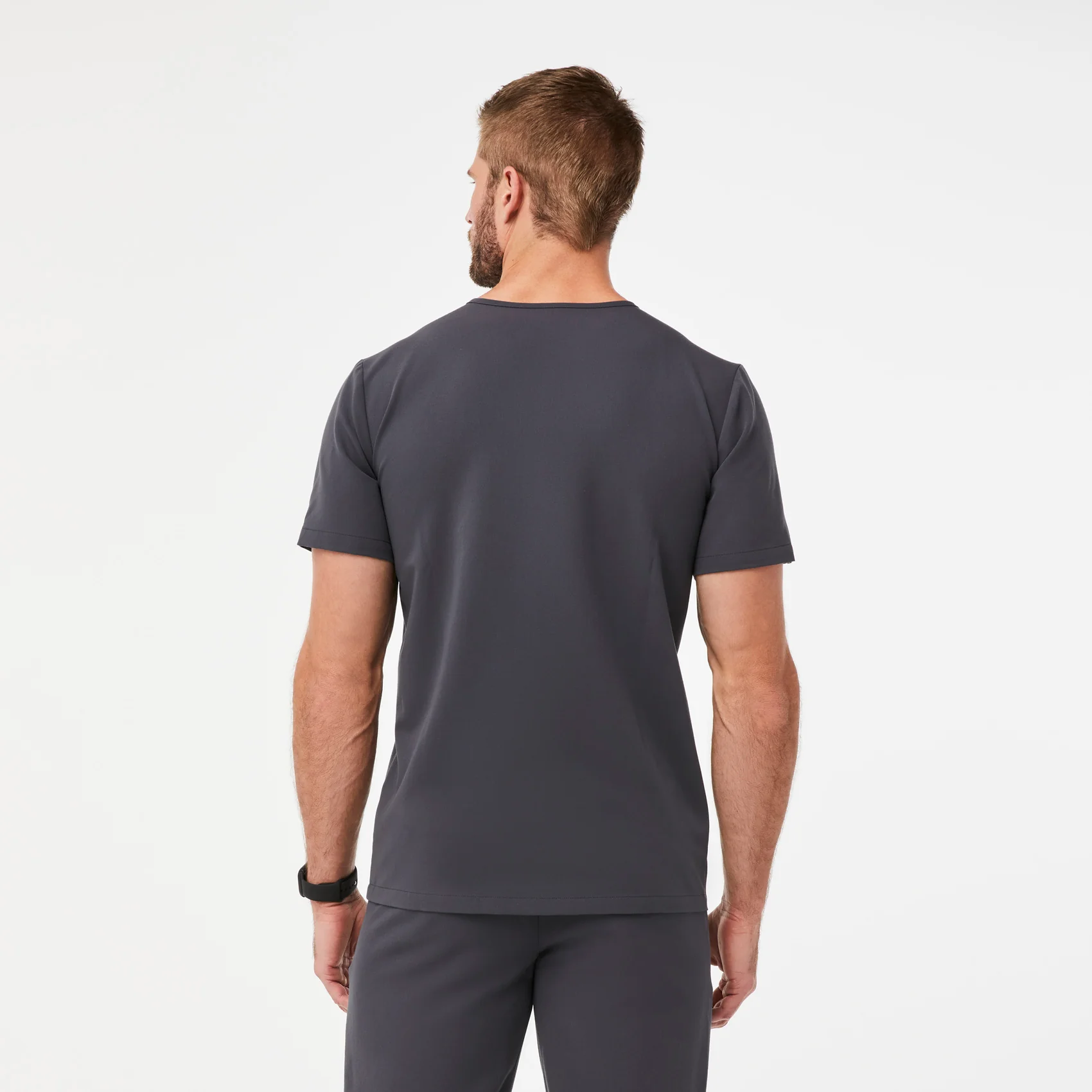 Men's Charcoal Leon™ - Three-Pocket Scrub Top - Image 4