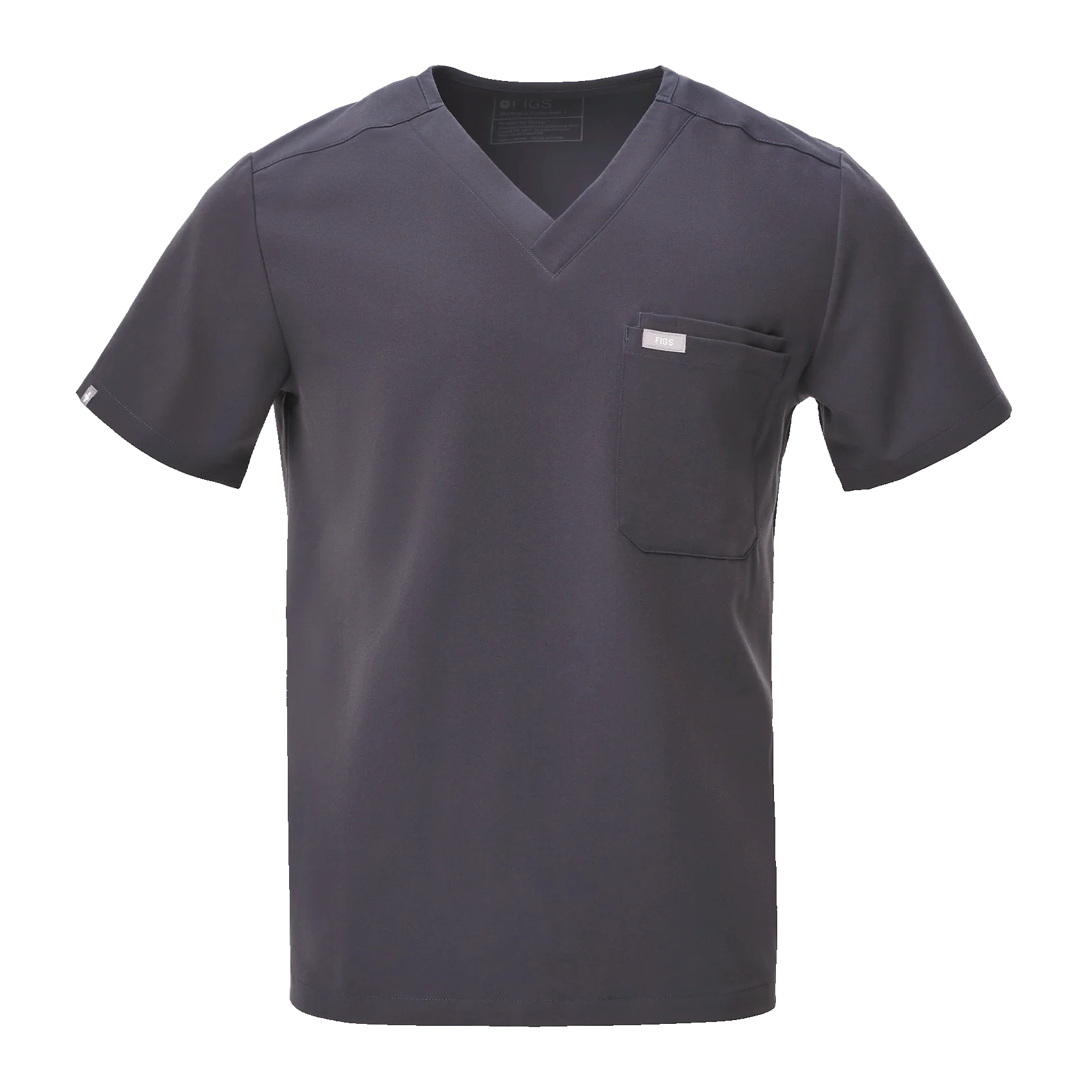men's Charcoal Leon™- Three-Pocket Scrub Top (3XL - 6XL) - Image 6