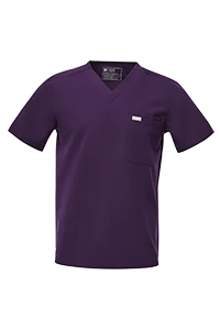men's Purple Jam Leon™- Three-Pocket Scrub Top (3XL - 6XL) - Image 6