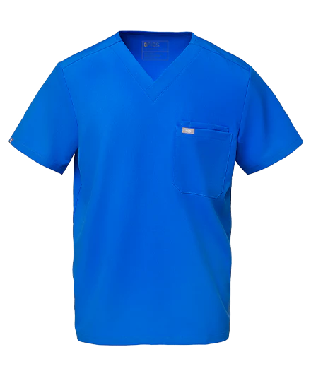Men's Royal Blue Leon™ - Three-Pocket Scrub Top - Image 7