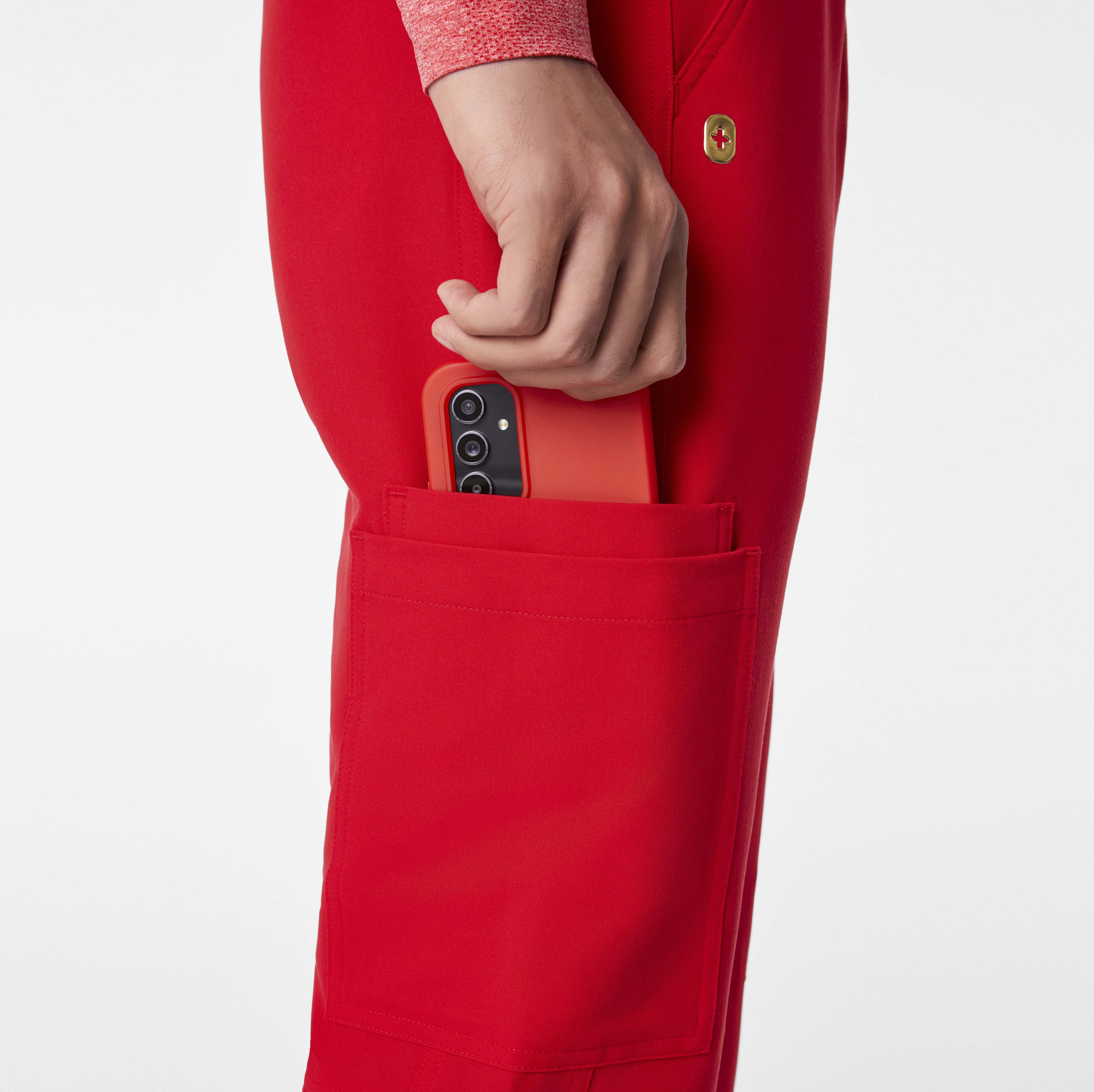 men's Lunar New Year Pop Red  Axim - Short Cargo Scrub Pant™ - Image 4