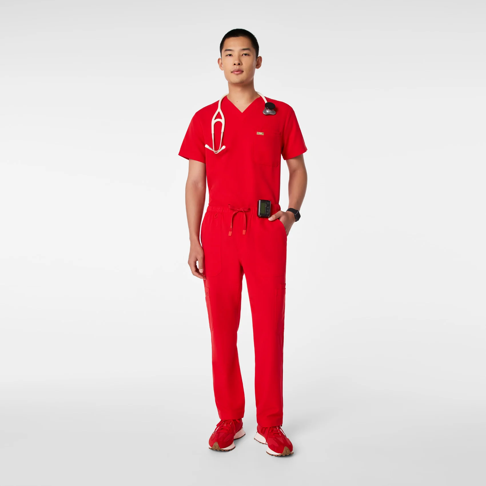 men's Lunar New Year Pop Red Cairo - Short Cargo Scrub Pant™ - Image 2