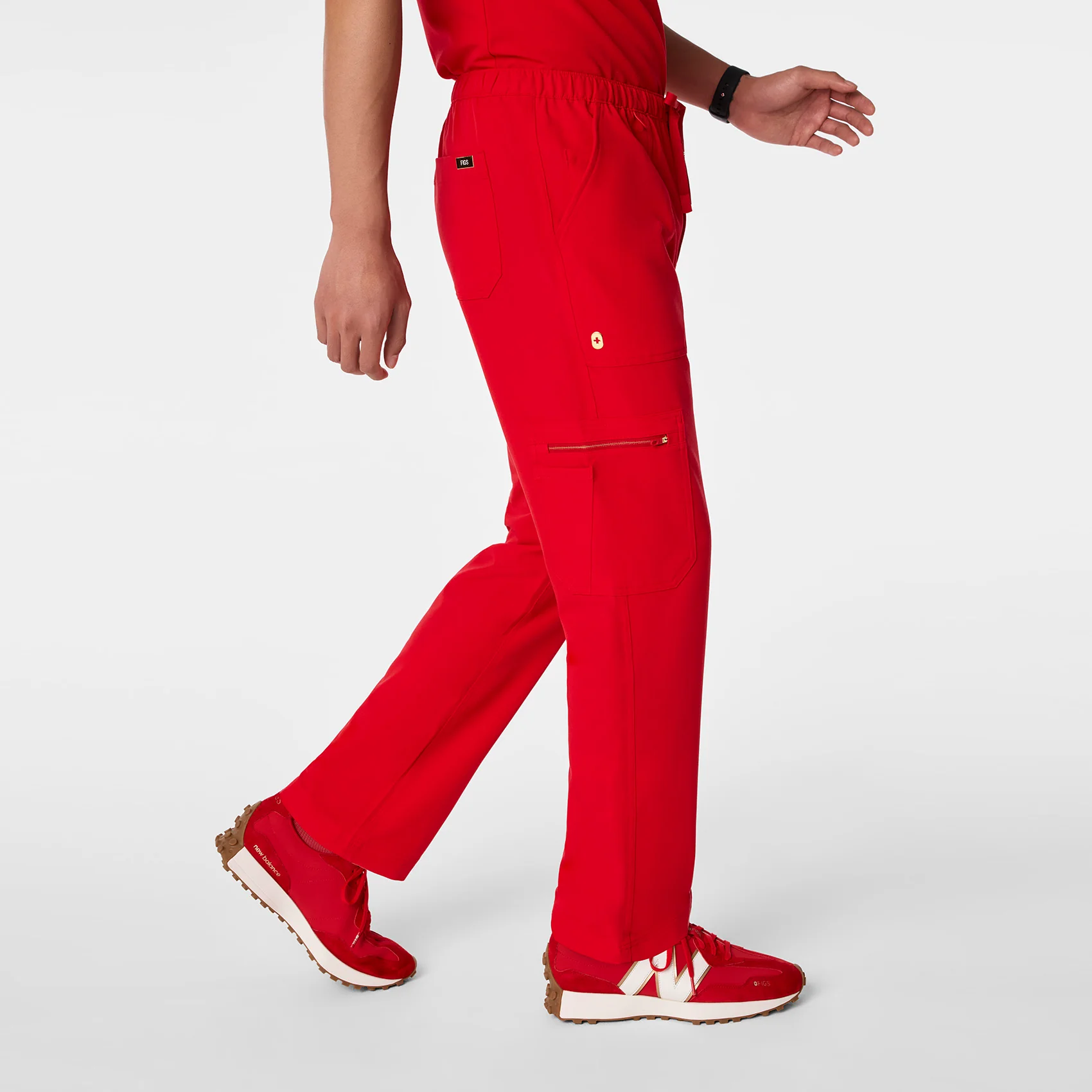 men's Lunar New Year Pop Red Cairo - Tall Cargo Scrub Pant™ - Image 3
