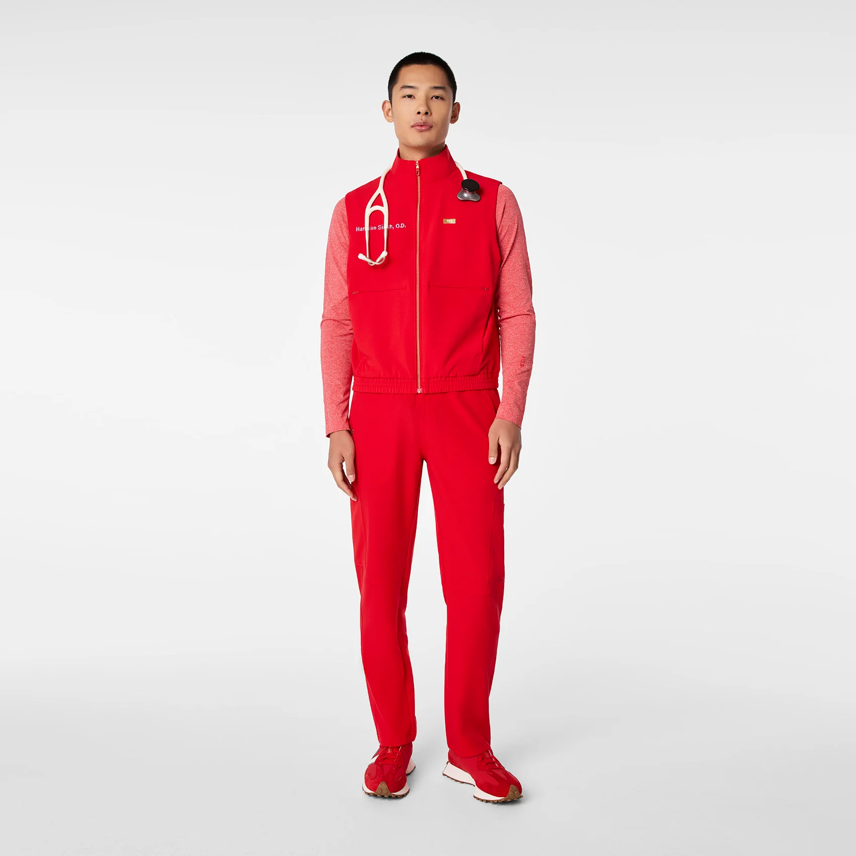 men's Lunar New Year Pop Red Cobaki Vest - Image 3