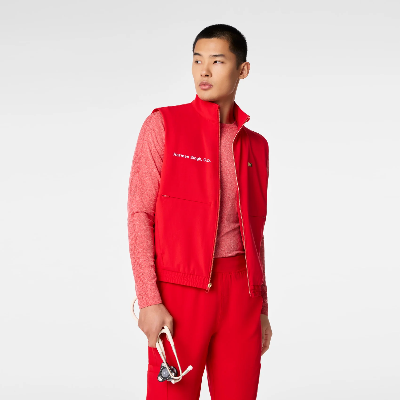 men's Lunar New Year Pop Red Cobaki Vest - Image 6