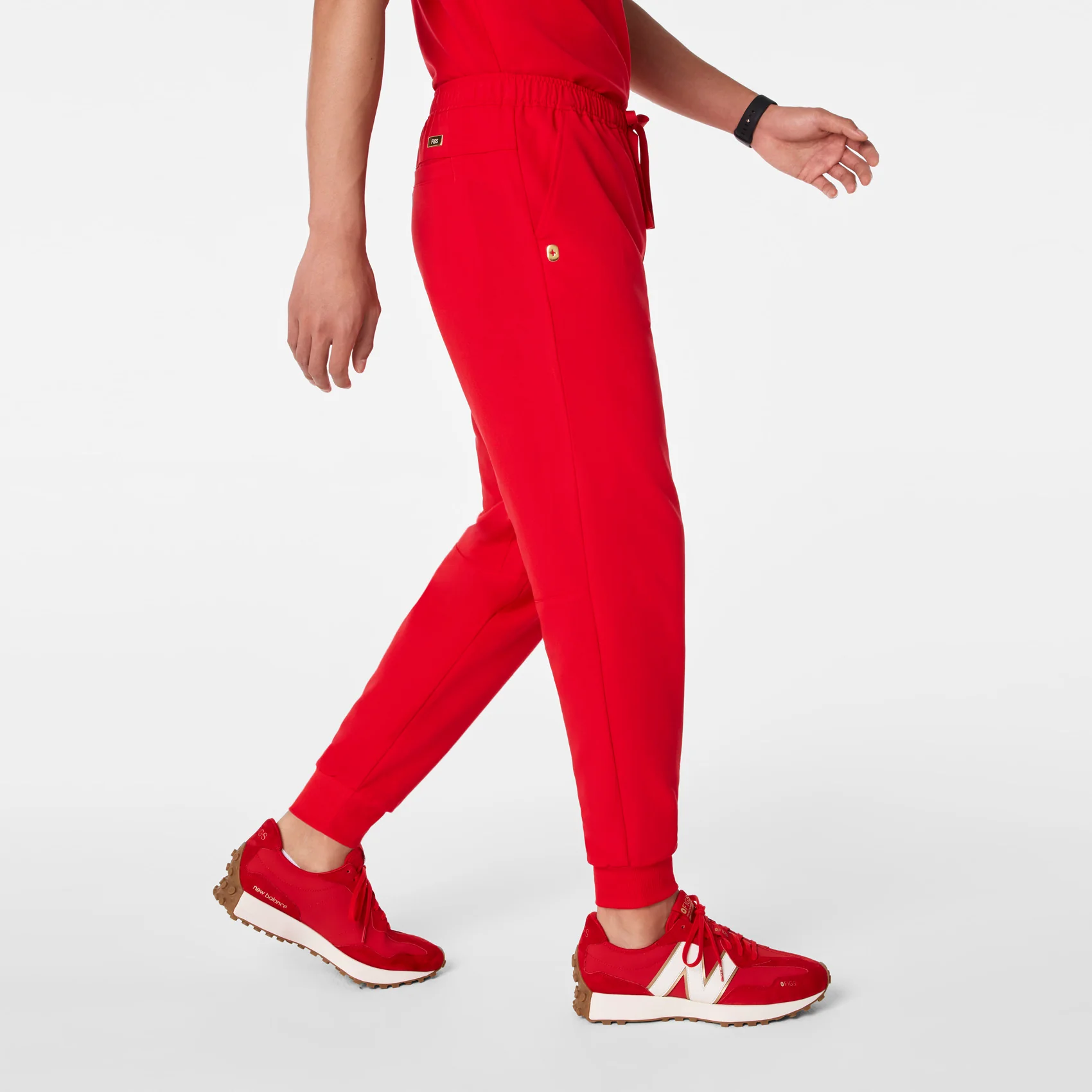 men's Lunar New Year Pop Red Tansen - Short Jogger Scrub Pant™ - Image 4
