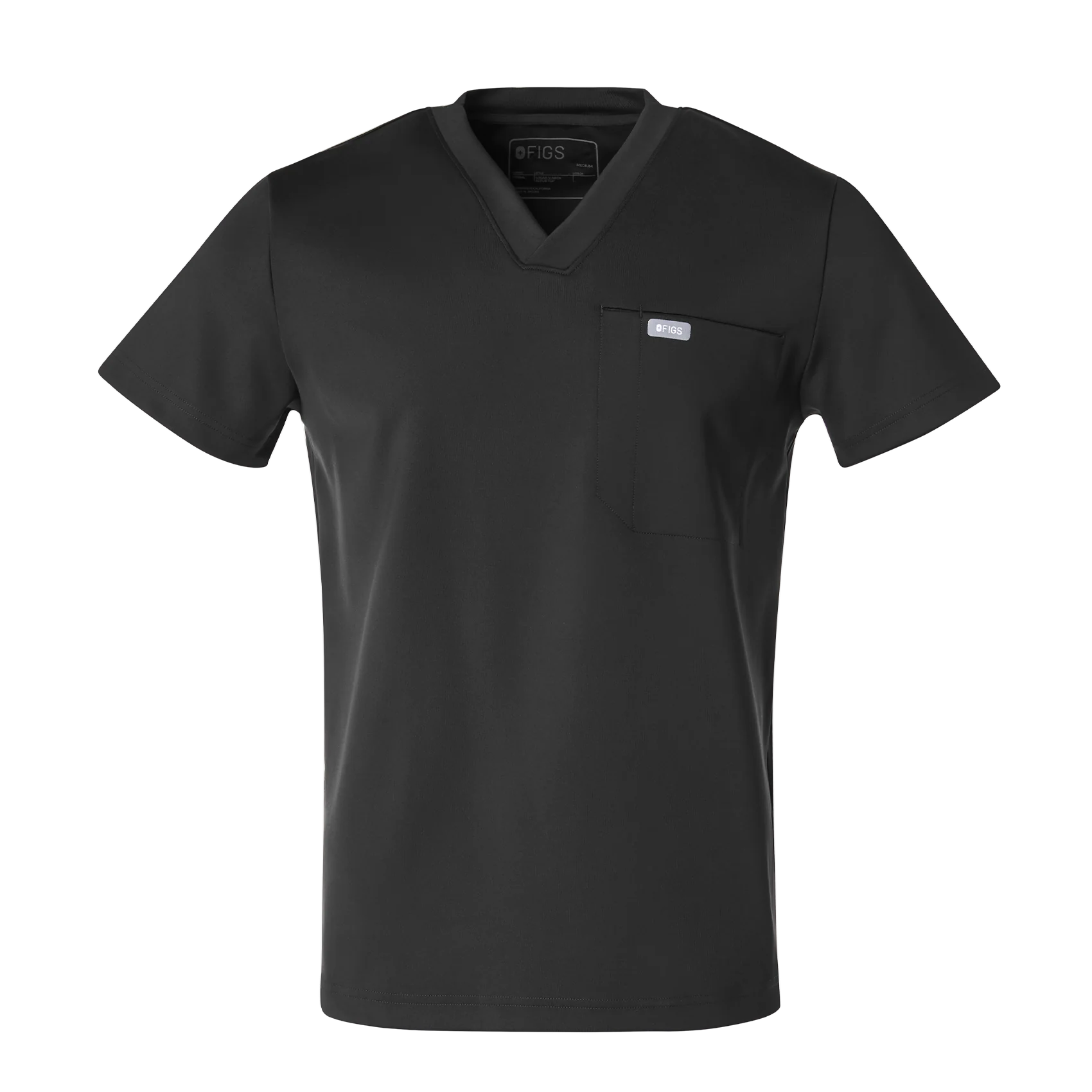 men's Black Logan FORMx Slim V-Neck - Scrub Top™ - Image 11