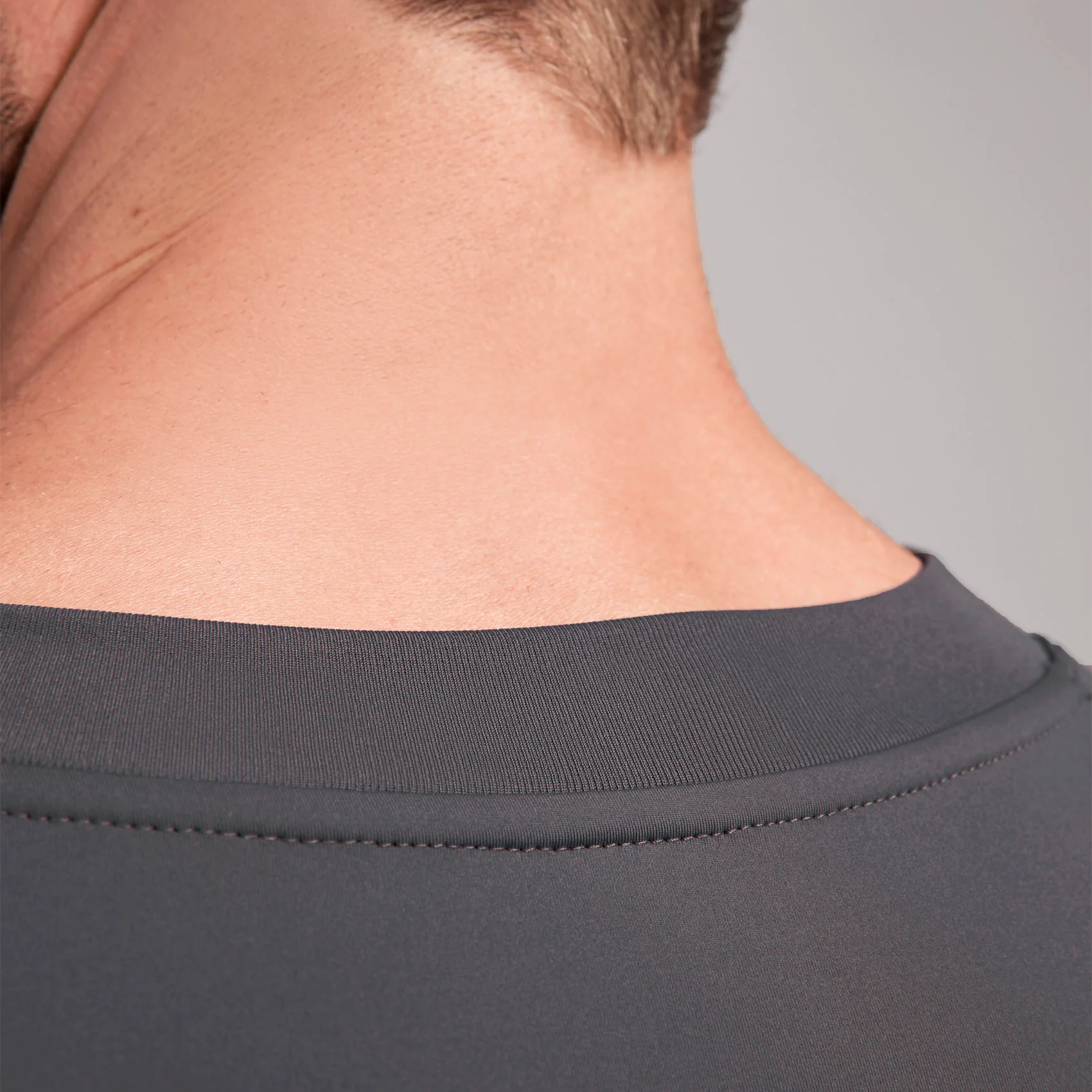 men's Charcoal Logan FORMx Slim V-Neck - Scrub Top™ - Image 7