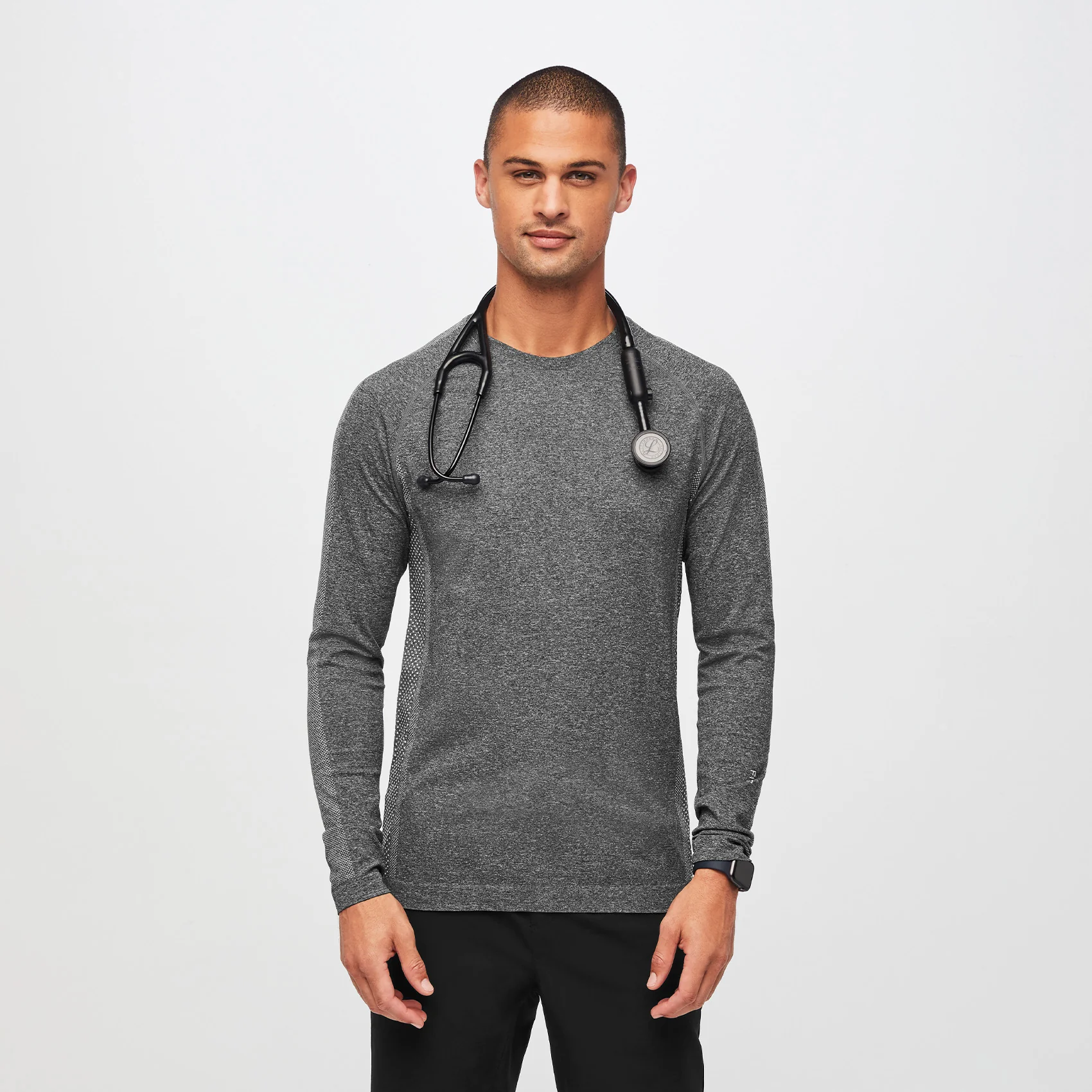 men's Graphite Makato Seamless - Longsleeve Underscrub
