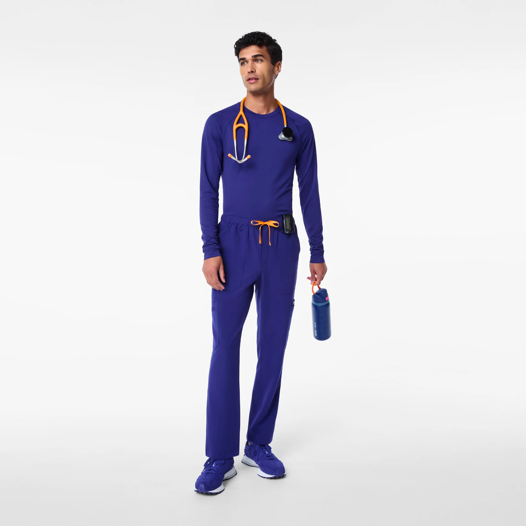men's Deep Royal Blue Makato Seamless - Longsleeve Underscrub - Image 2