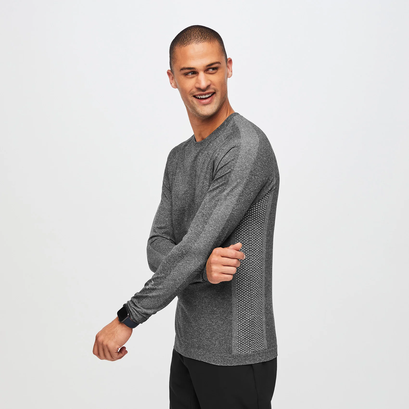 men's Graphite Makato Seamless - Longsleeve Underscrub - Image 5