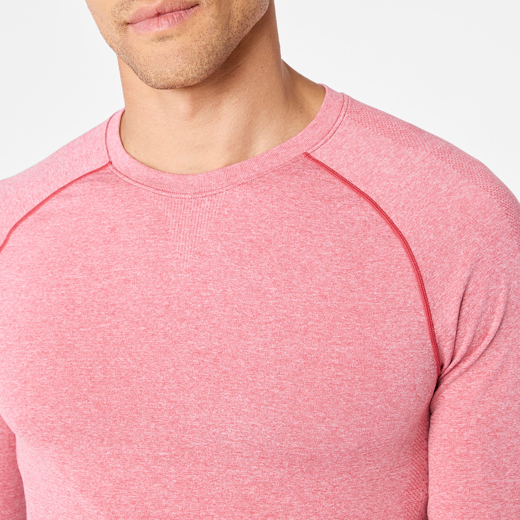 men's Pulmonary Pink Makato Seamless - Longsleeve Underscrub - Image 6