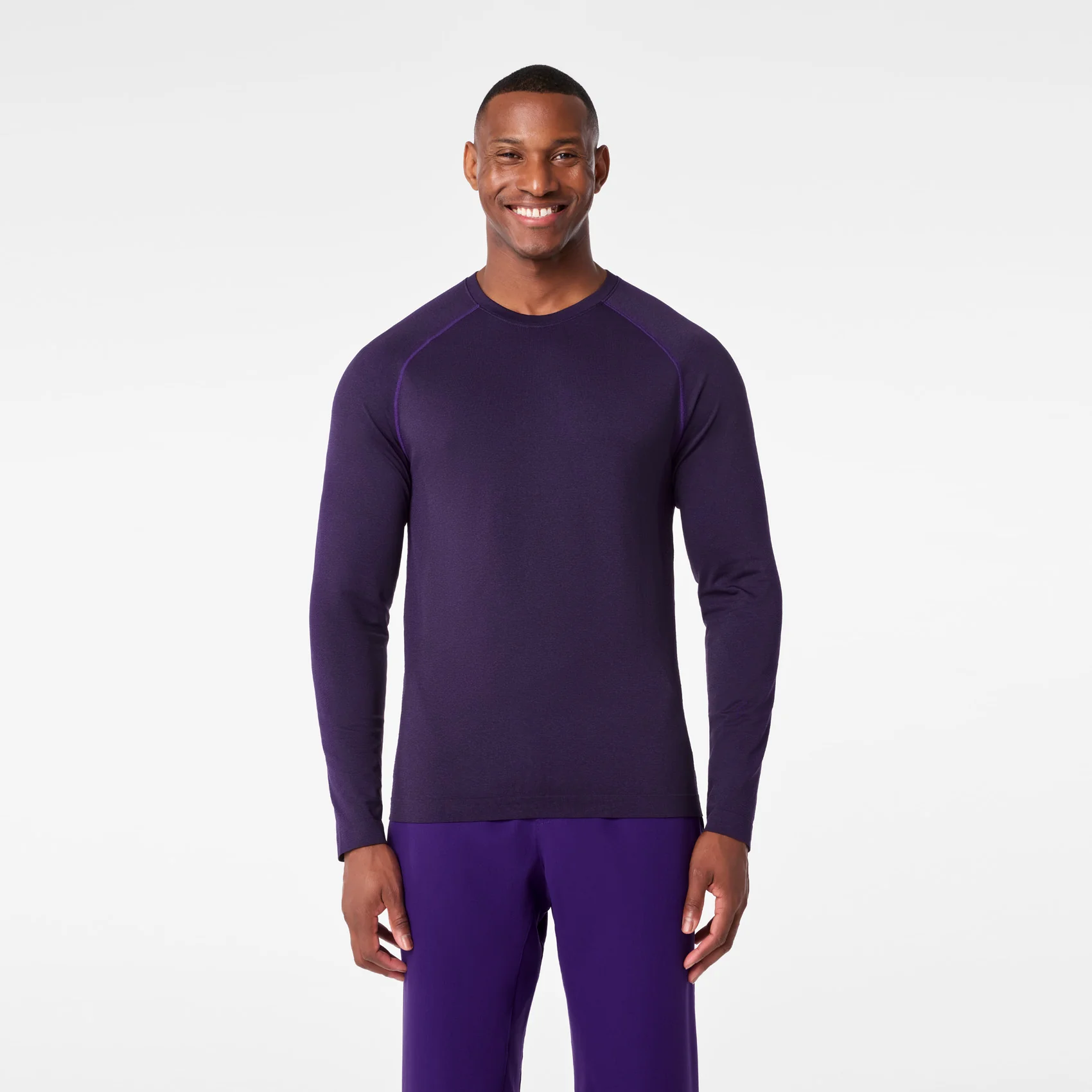 men's Purple Pulse Makato Seamless - Longsleeve Underscrub