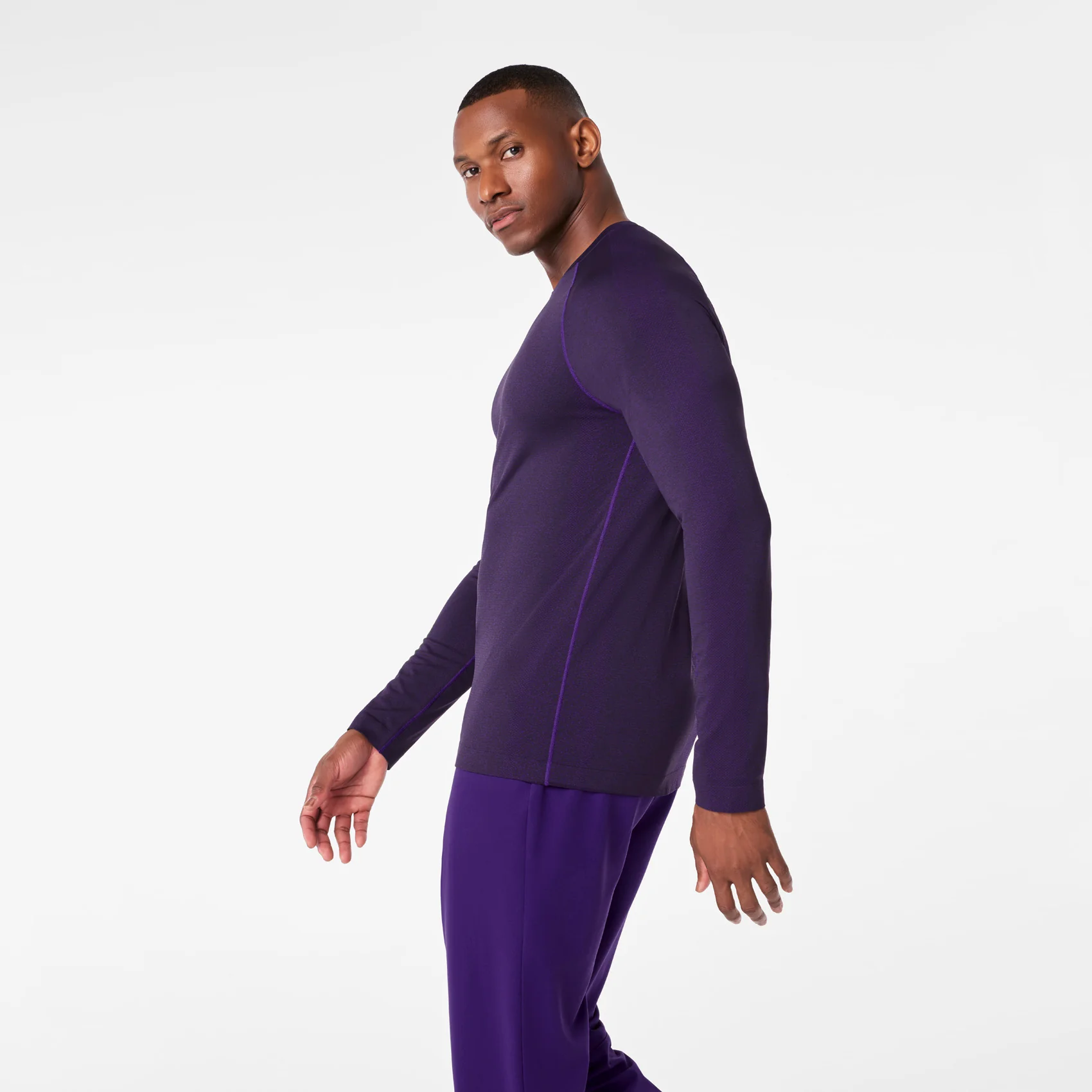 men's Purple Pulse Makato Seamless - Longsleeve Underscrub - Image 3