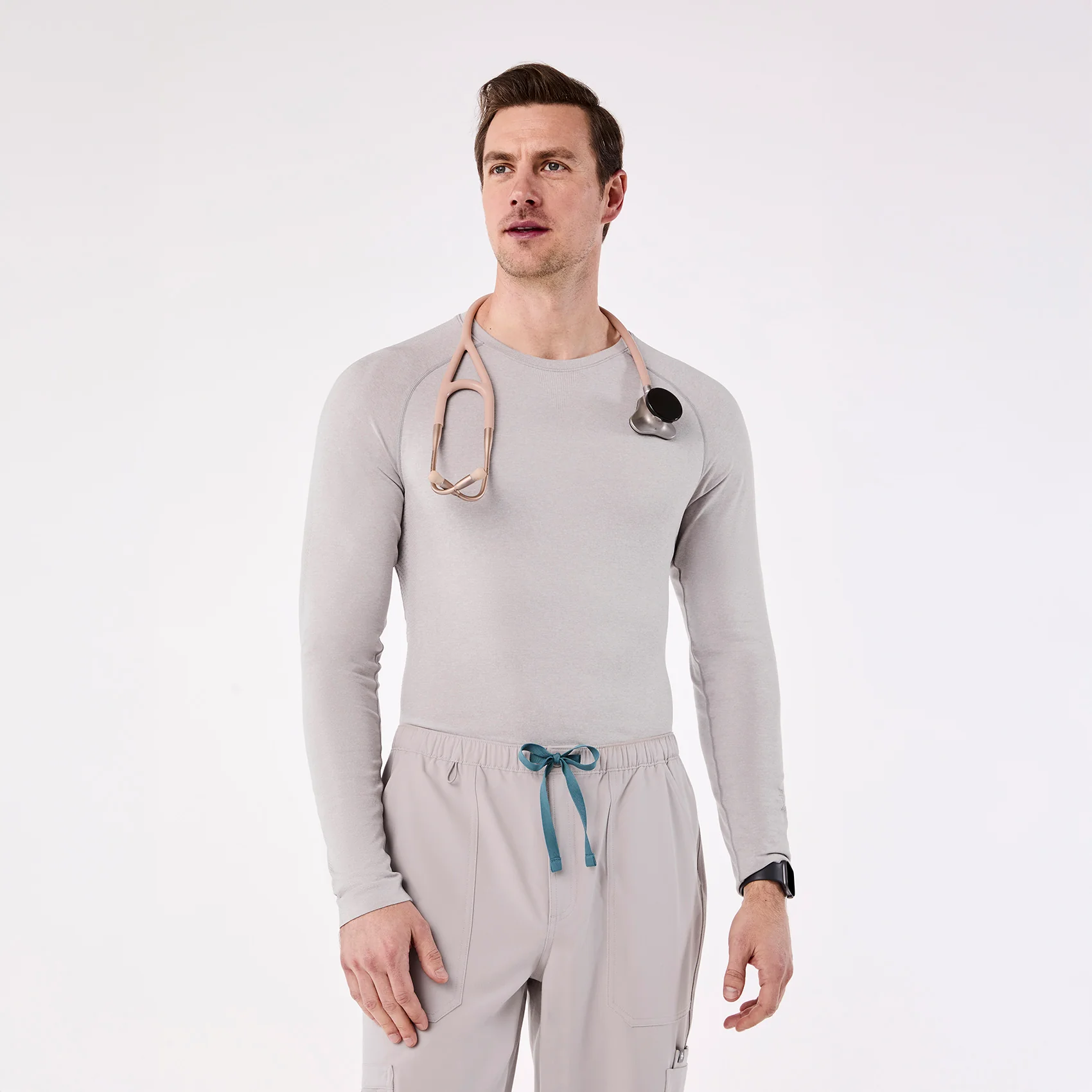 men's Slate Makato Seamless - Longsleeve Underscrub