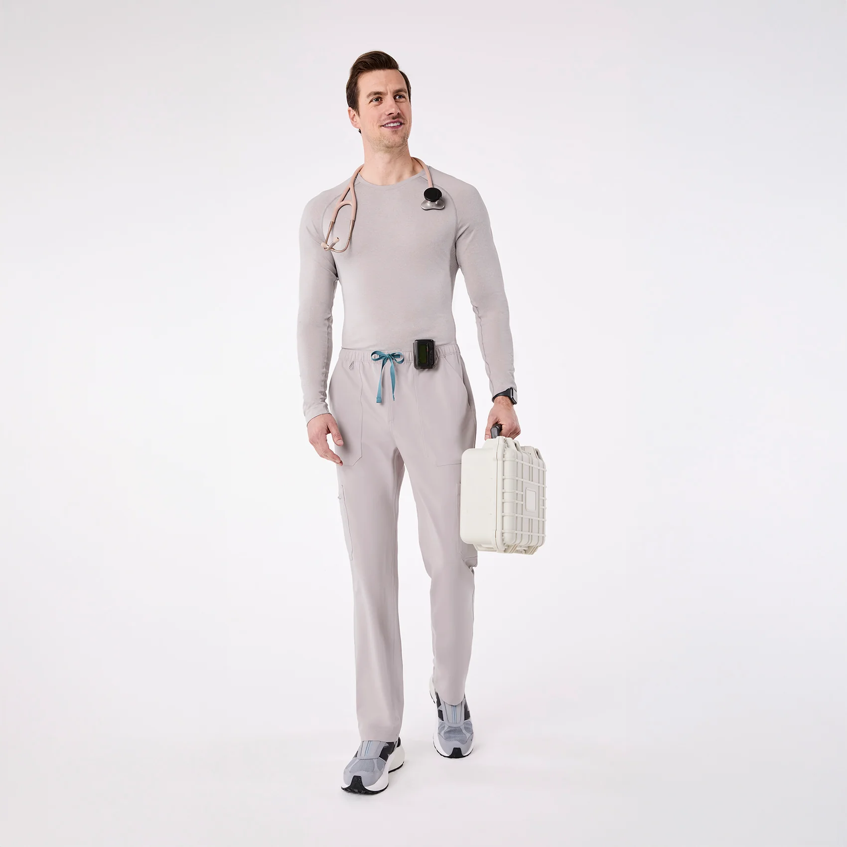 men's Slate Makato Seamless - Longsleeve Underscrub - Image 2