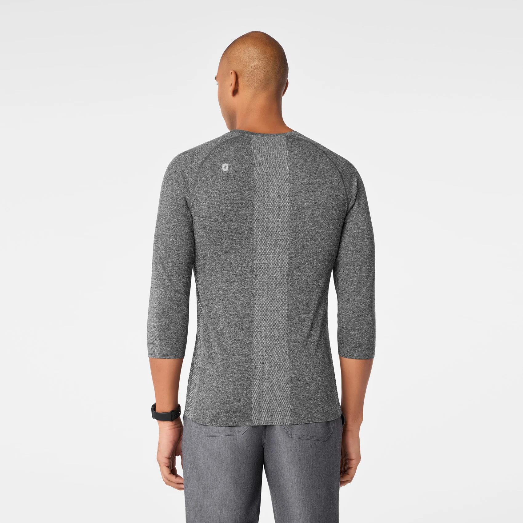 men's Graphite Makato Seamless ¾ Sleeve - Underscrub - Image 4