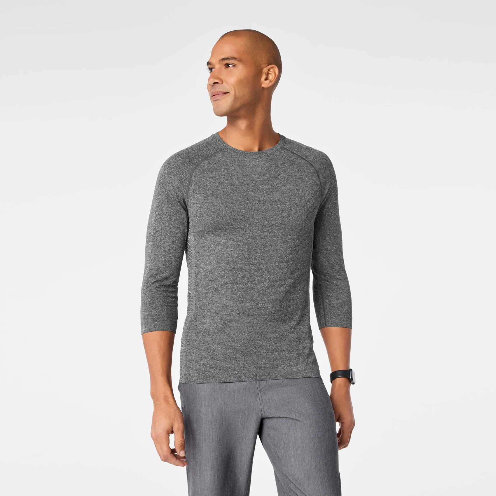 men's Graphite Makato Seamless ¾ Sleeve - Underscrub - Image 5