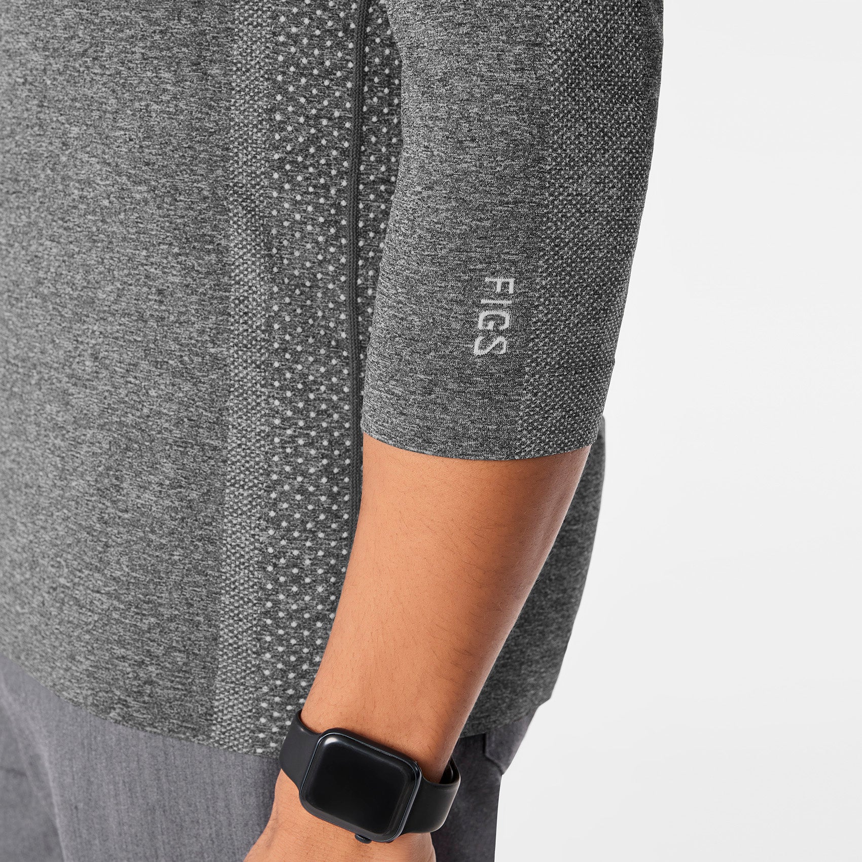 men's Graphite Makato Seamless ¾ Sleeve - Underscrub - Image 6