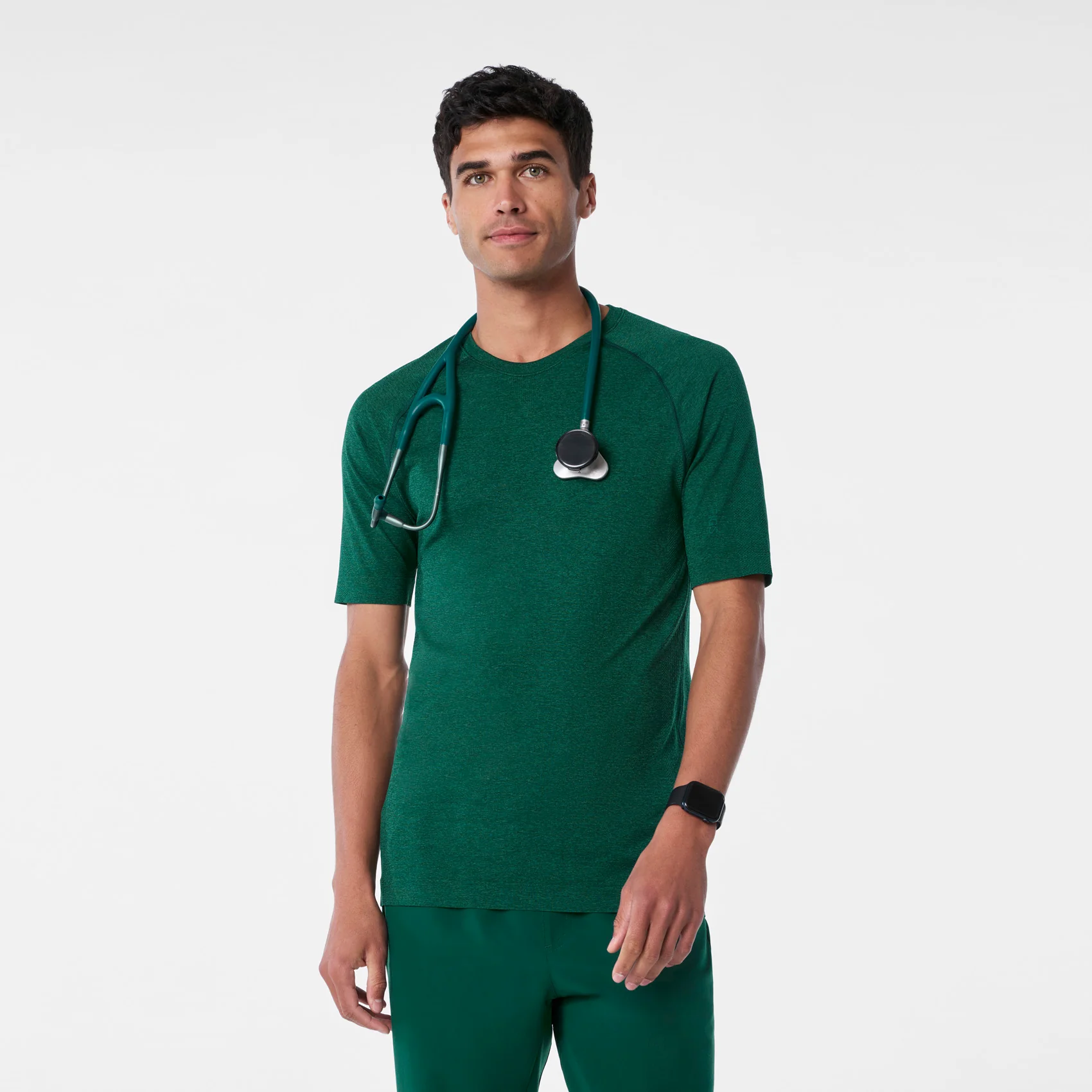 men's Forest Green Makato Seamless - Shortsleeve Underscrub