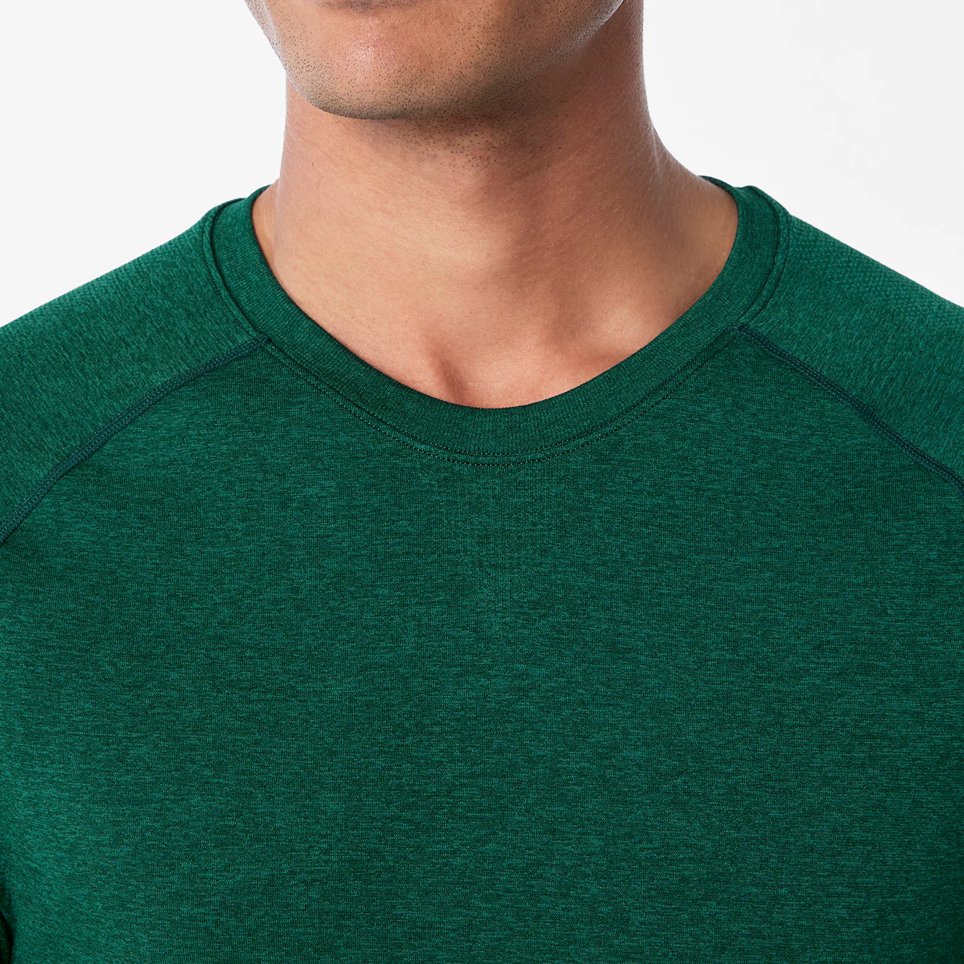 men's Forest Green Makato Seamless - Shortsleeve Underscrub - Image 5