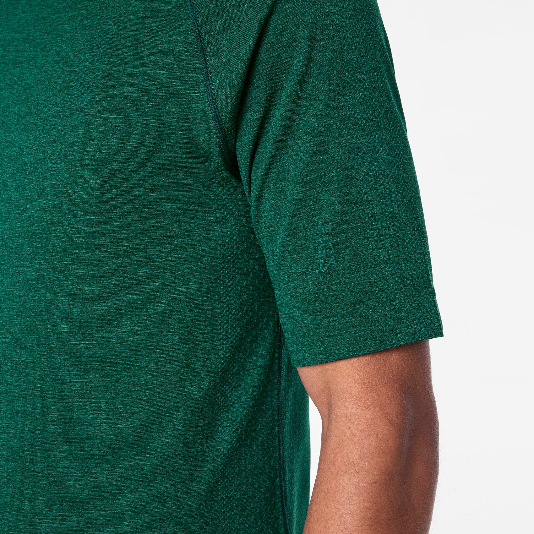 men's Forest Green Makato Seamless - Shortsleeve Underscrub - Image 7