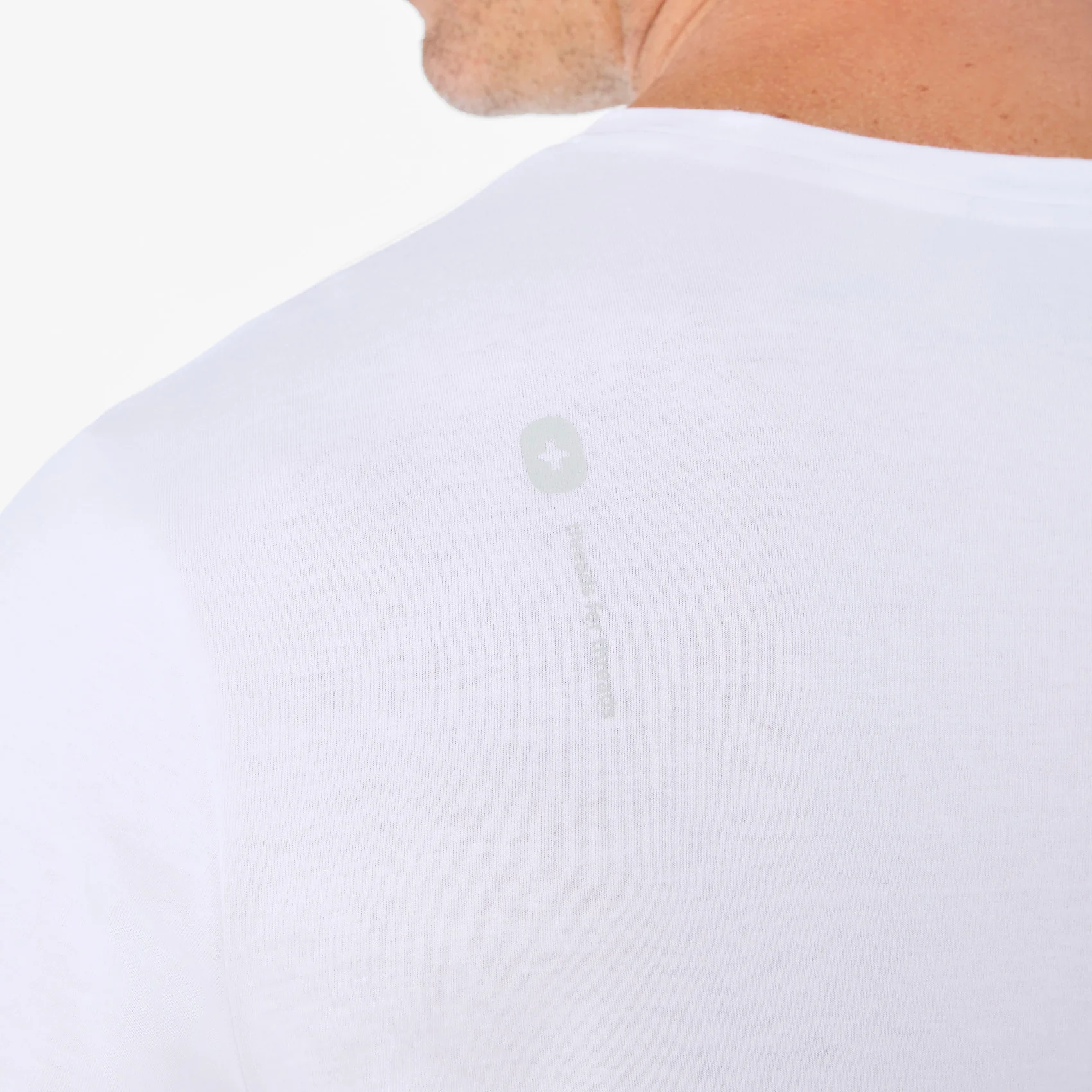 men's Optic White My First Name is Doctor Supersoft - Longsleeve Underscrub - Image 6