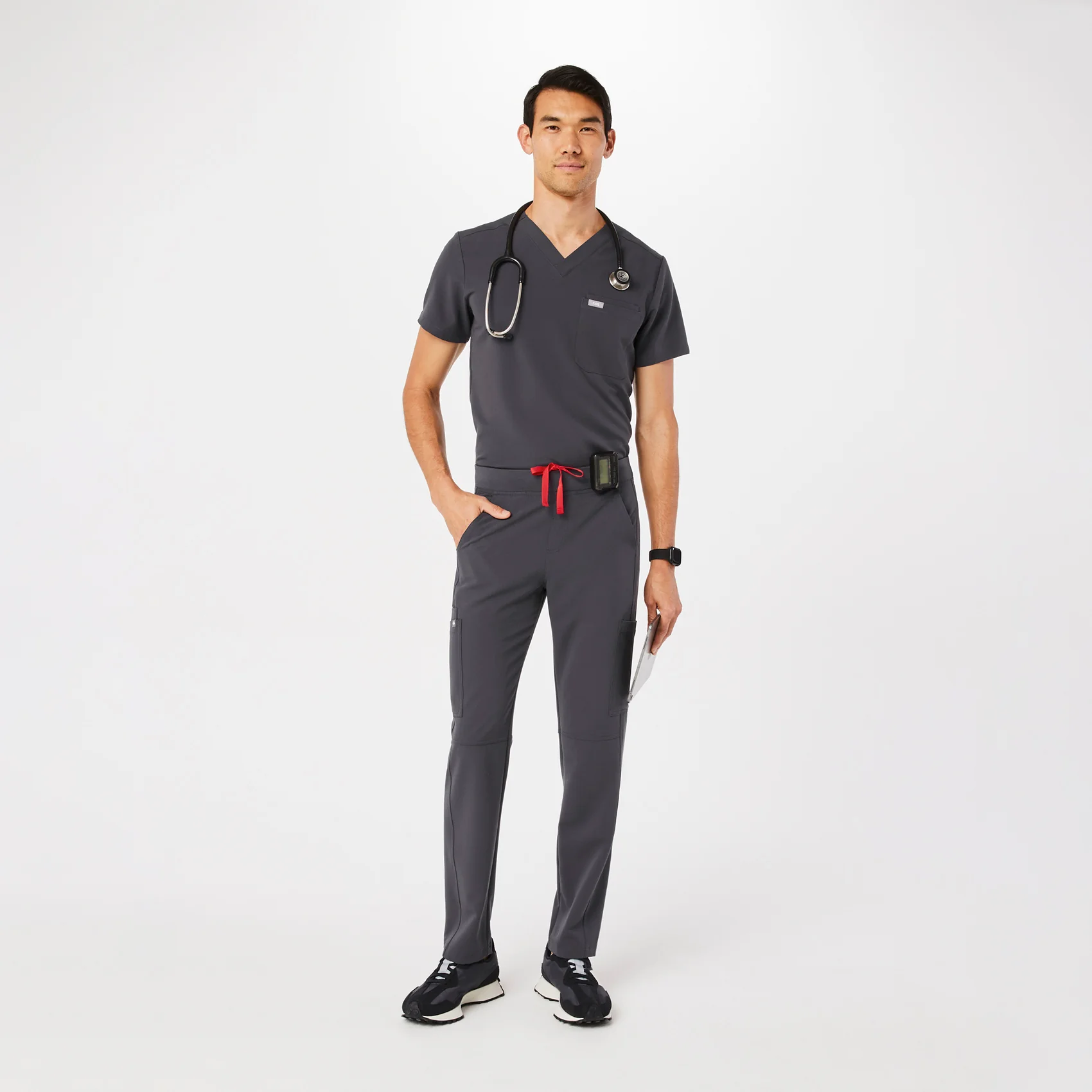 men's Charcoal Axim⢠- Cargo Scrub Pants (3XL - 6XL) - Image 2