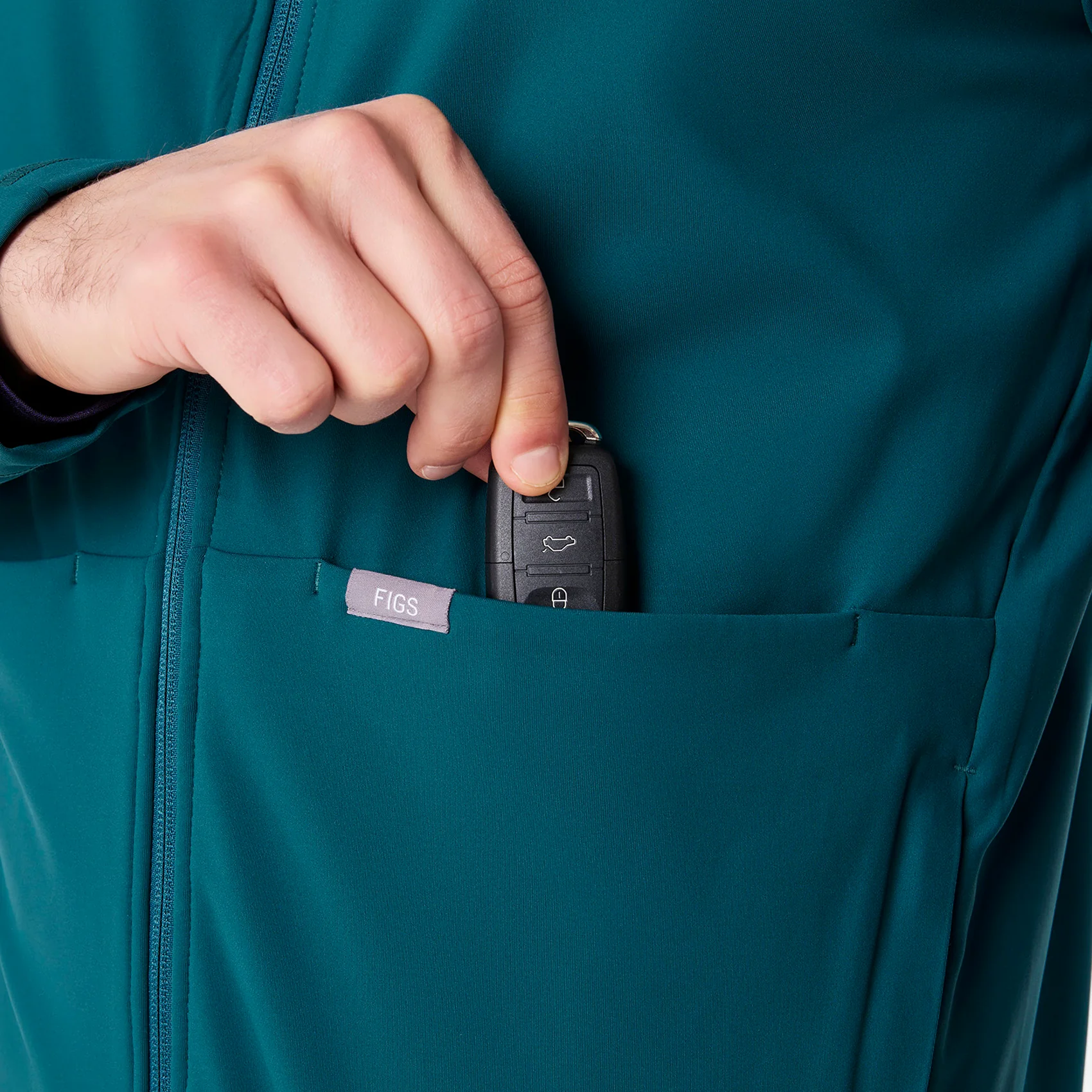 men's Caribbean Blue On-Shift ContourKnit Jacket™ - Image 7