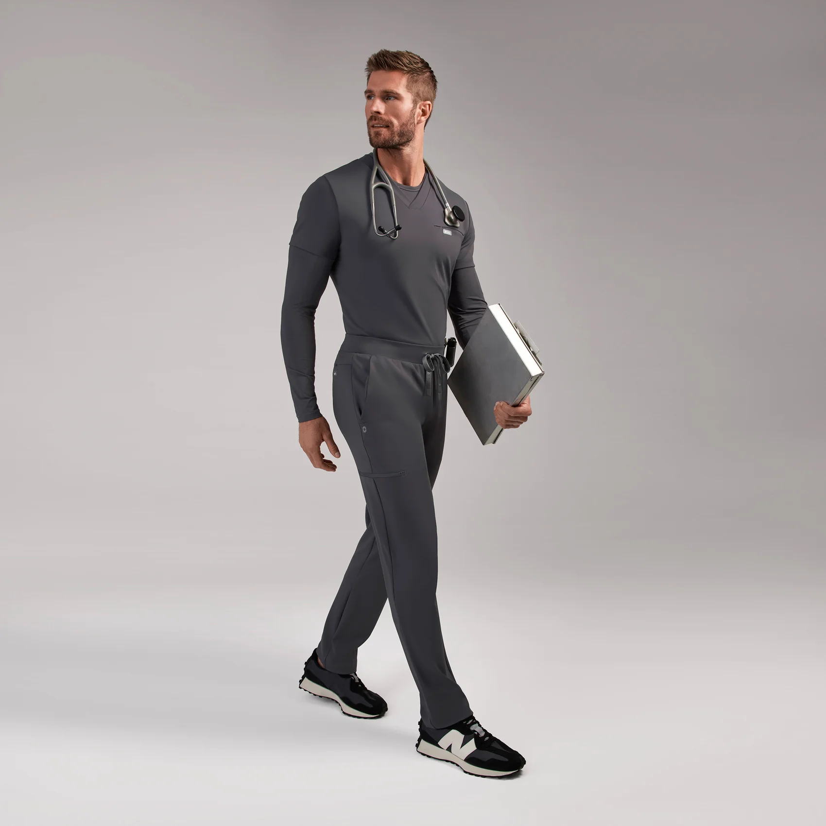 men's Charcoal Norris FORMx Straight Leg - Short Scrub Pant⢠- Image 2