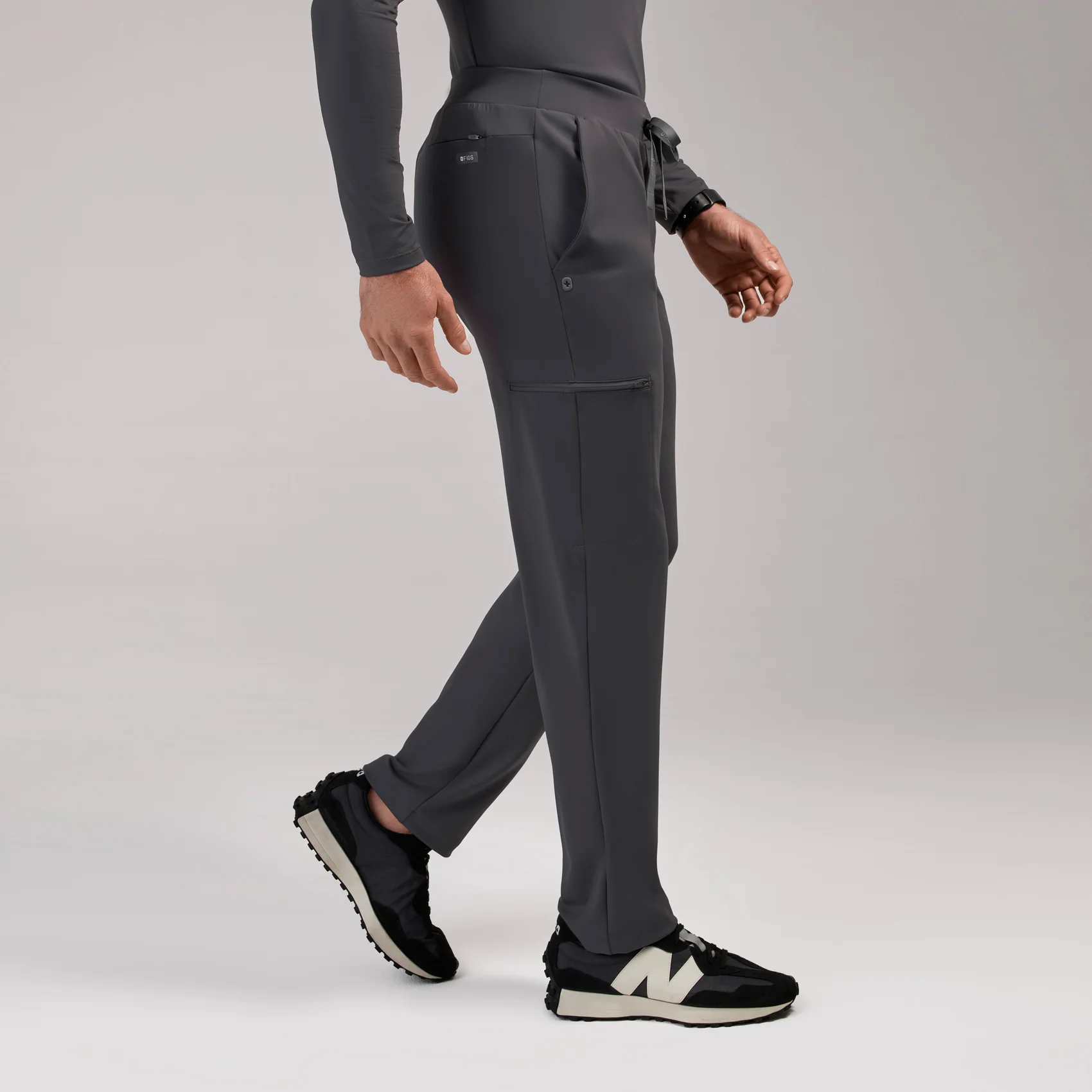 men's Charcoal Norris FORMx Straight Leg - Short Scrub Pant⢠- Image 3