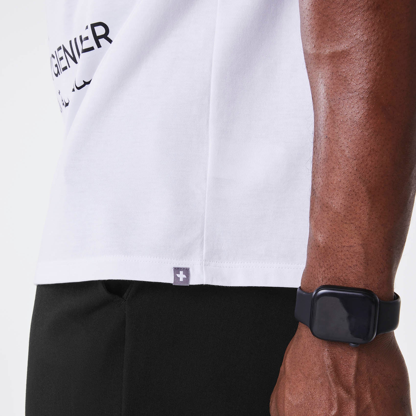 men's White Occupational Therapist Supersoft - Shortsleeve Underscrub - Image 6