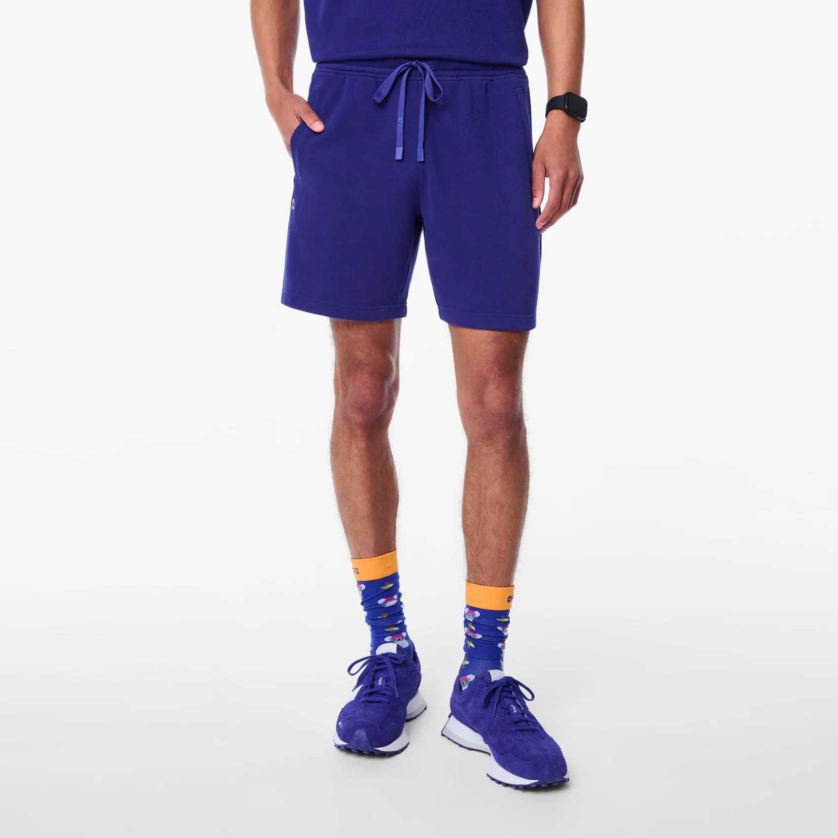 men's Deep Royal Blue Off-Shift - Lounge Shortsâ˘