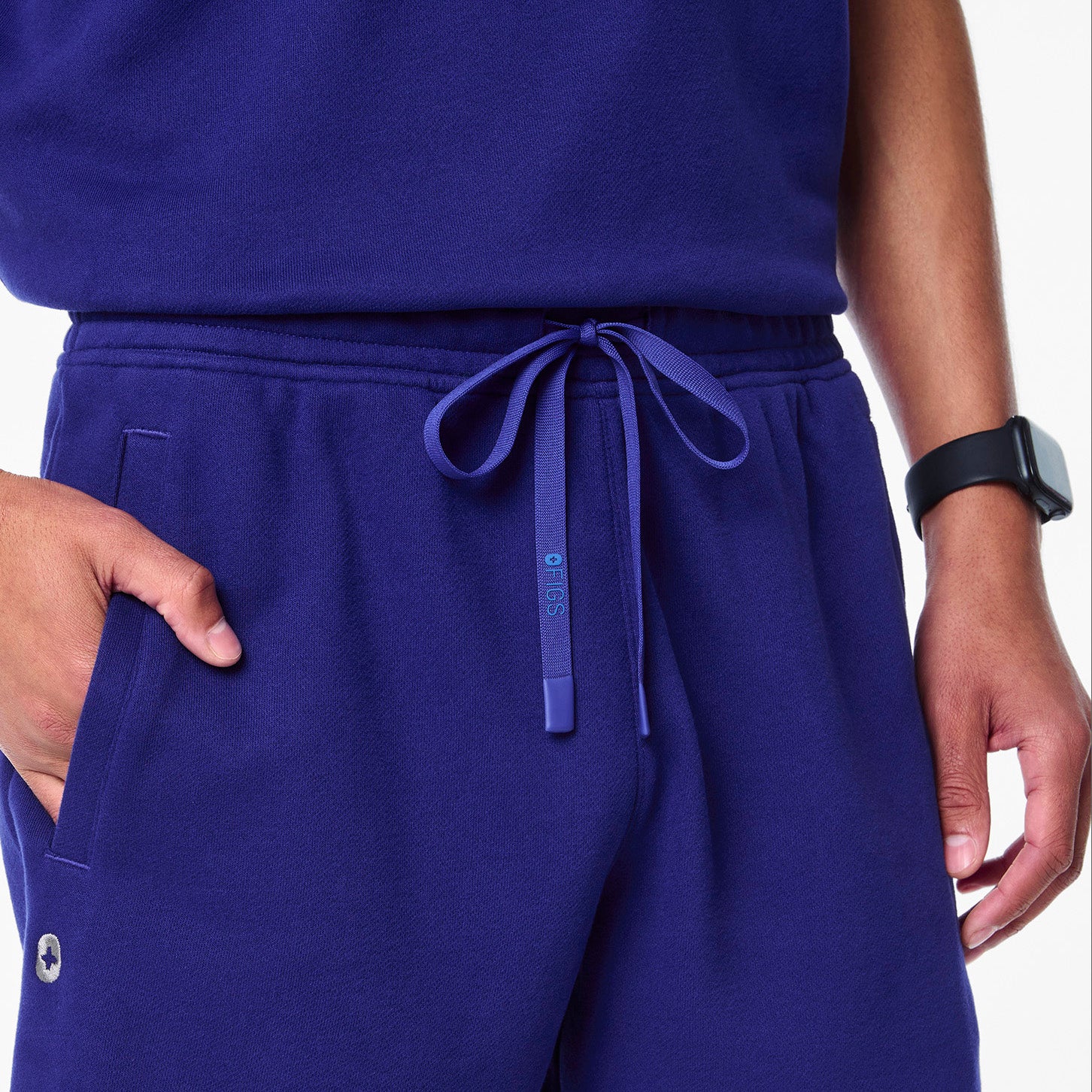 men's Deep Royal Blue Off-Shift - Lounge Shorts⢠- Image 5