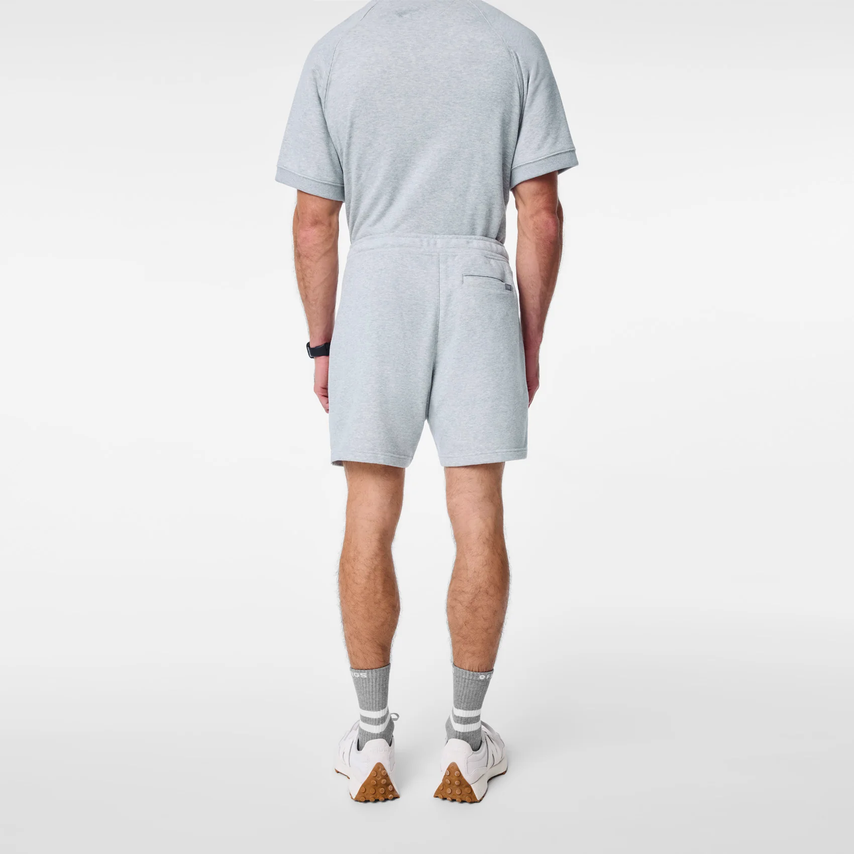 men's Heather Grey Off-Shift - Lounge Shorts™ - Image 4