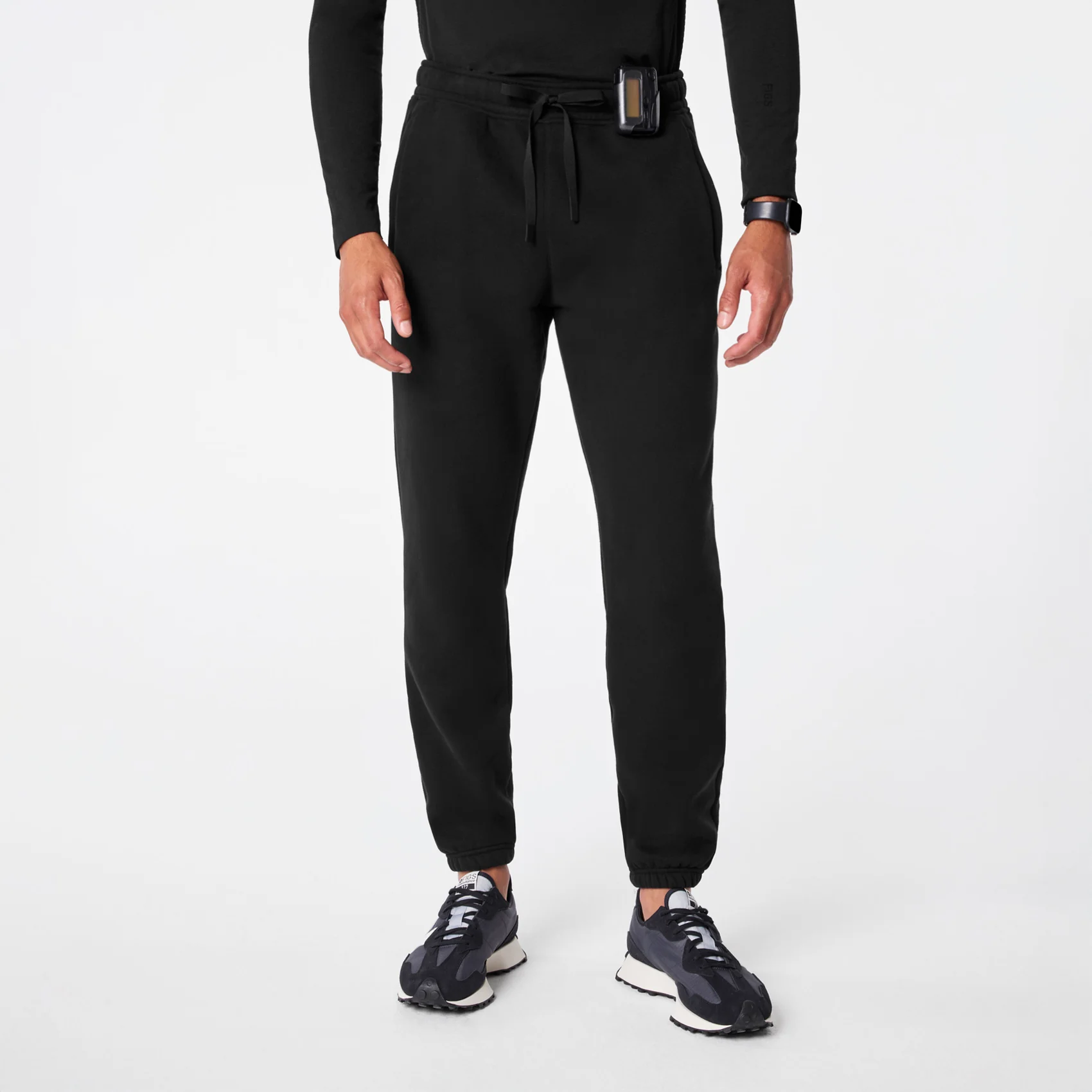 men's Black Off-Shift Relaxed - Jogger Sweatpantâ˘