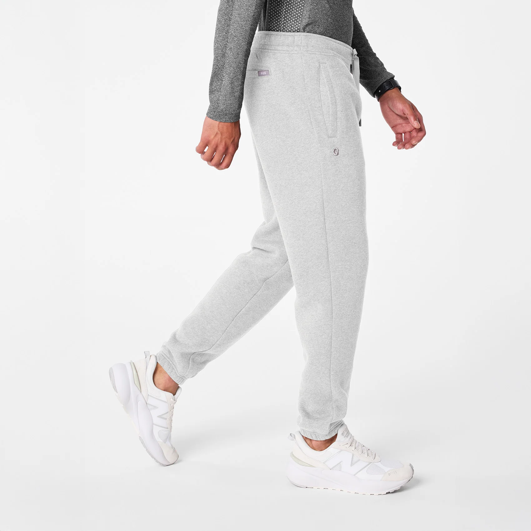 men's Heather Grey Off-Shift Relaxed - Jogger Sweatpant™ - Image 3