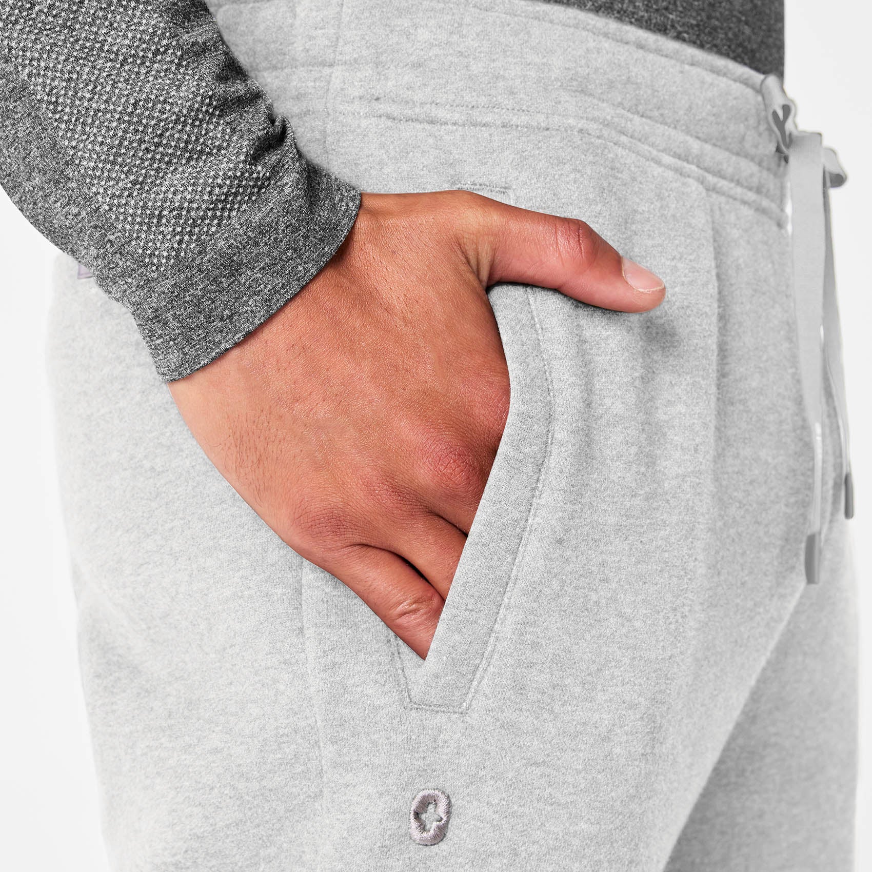men's Heather Grey Off-Shift Relaxed - Jogger Sweatpant™ - Image 6