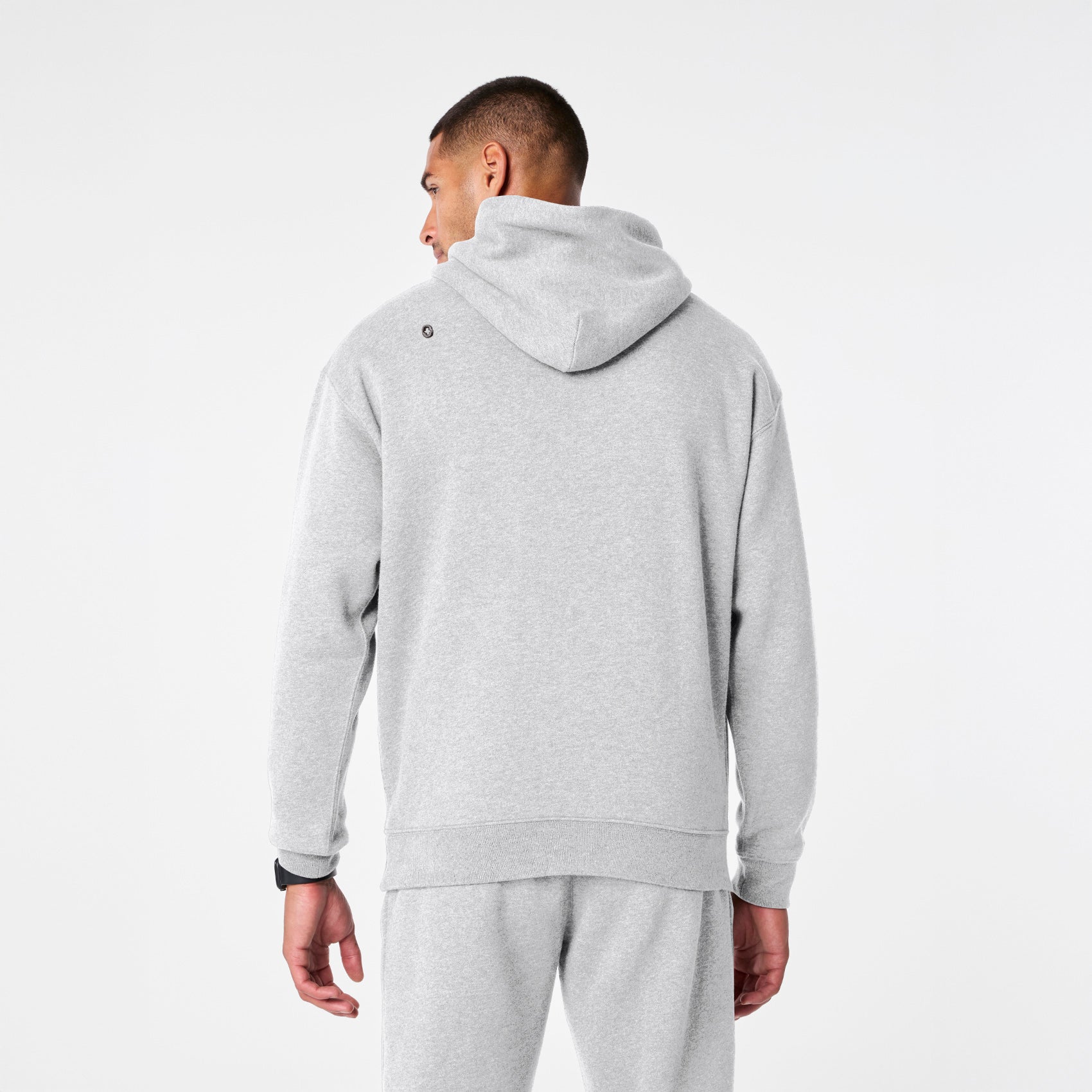 men's Heather Grey Off-Shift - Hoodie Sweatshirt™ - Image 4