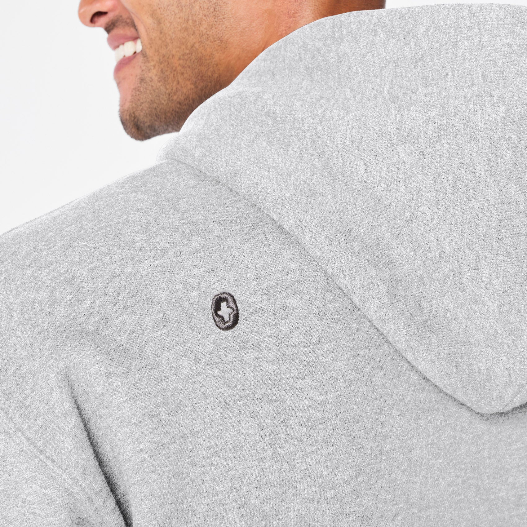 men's Heather Grey Off-Shift - Hoodie Sweatshirt™ - Image 5