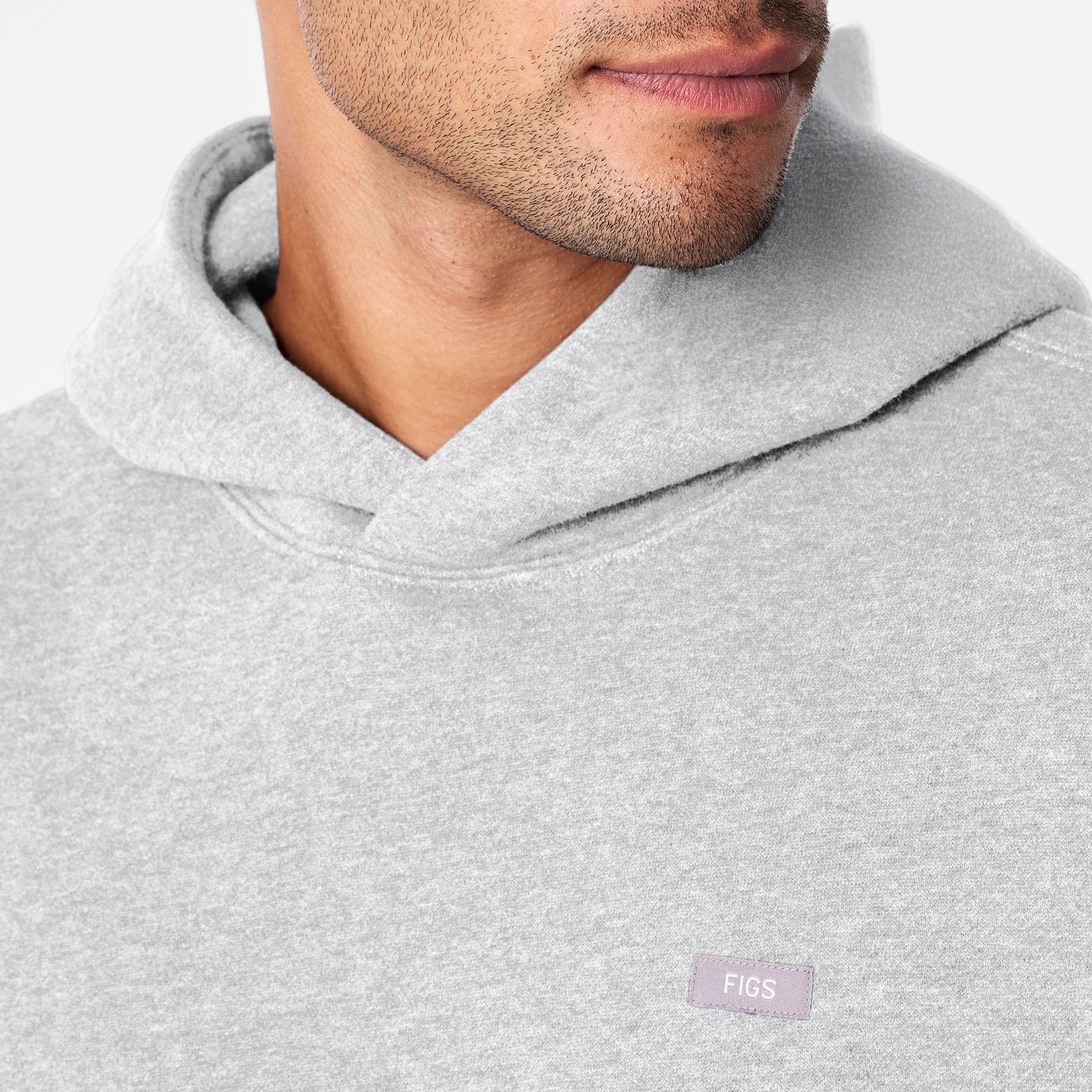 men's Heather Grey Off-Shift - Hoodie Sweatshirt™ - Image 7