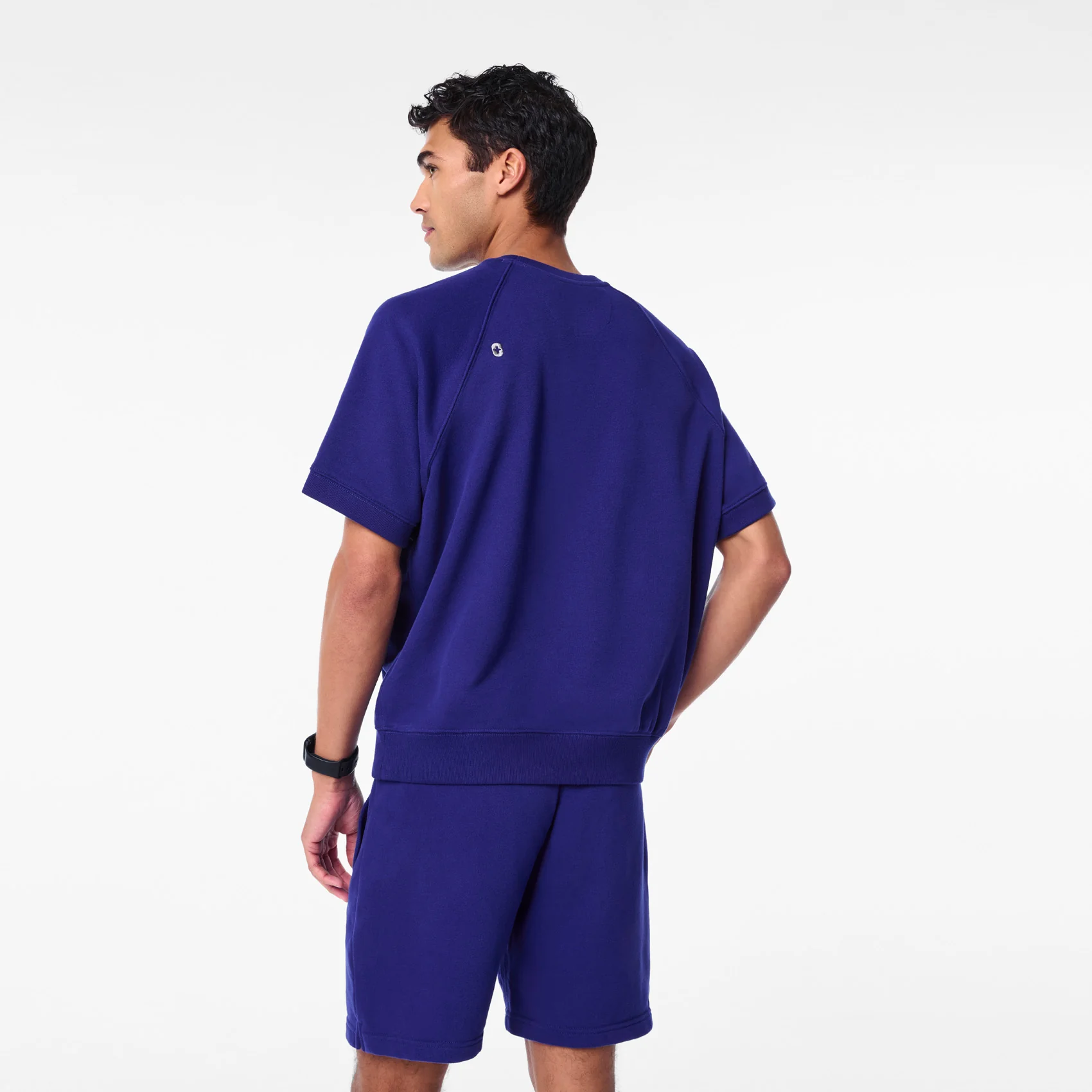 men's Deep Royal Blue Off-Shift - Shortsleeve Sweatshirt™ - Image 4