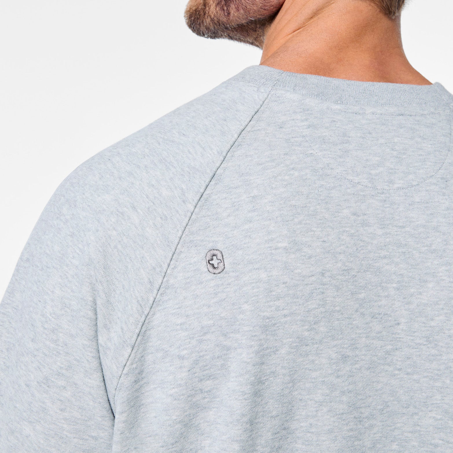 men's Heather Grey Off-Shift - Shortsleeve Sweatshirt™ - Image 5