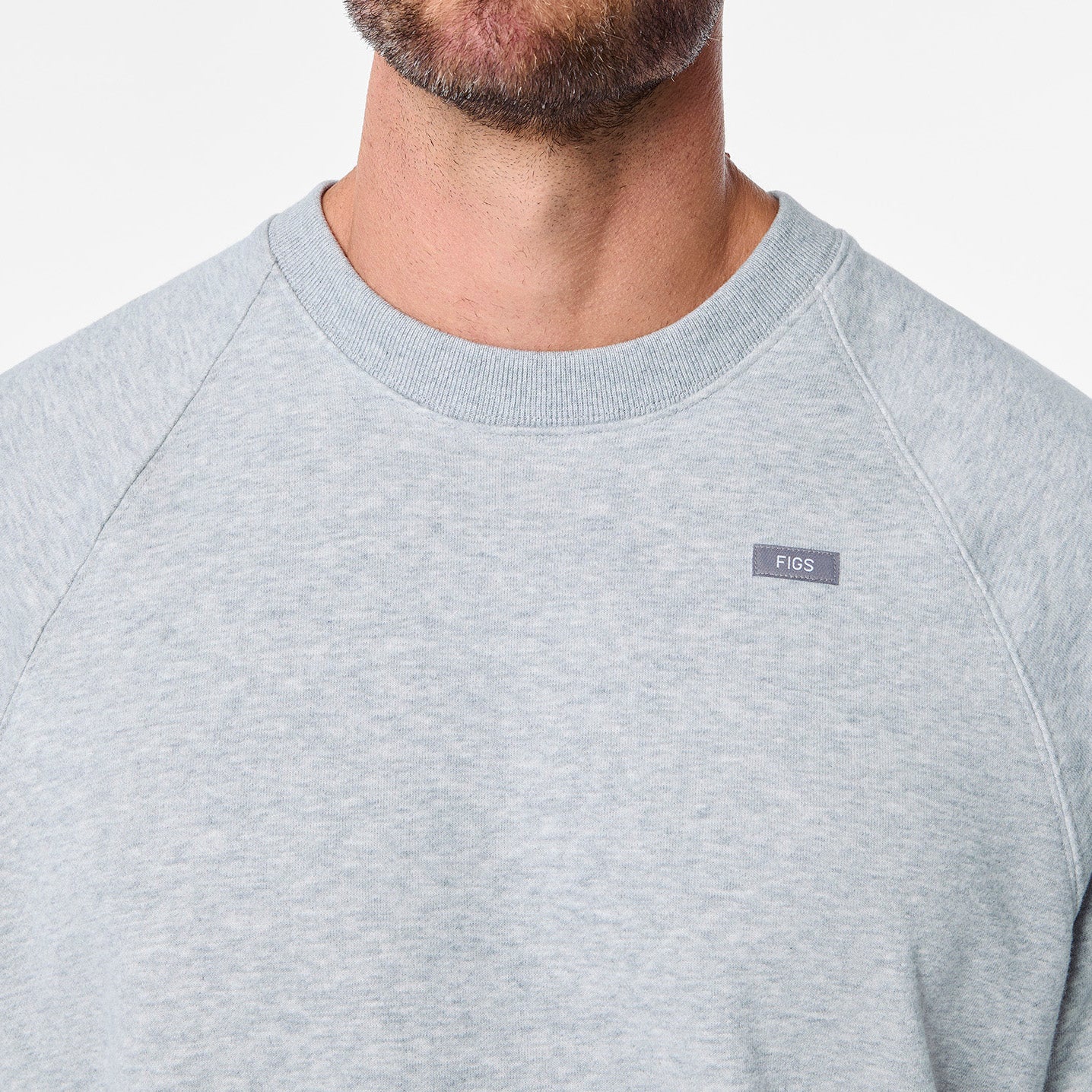 men's Heather Grey Off-Shift - Shortsleeve Sweatshirt™ - Image 6