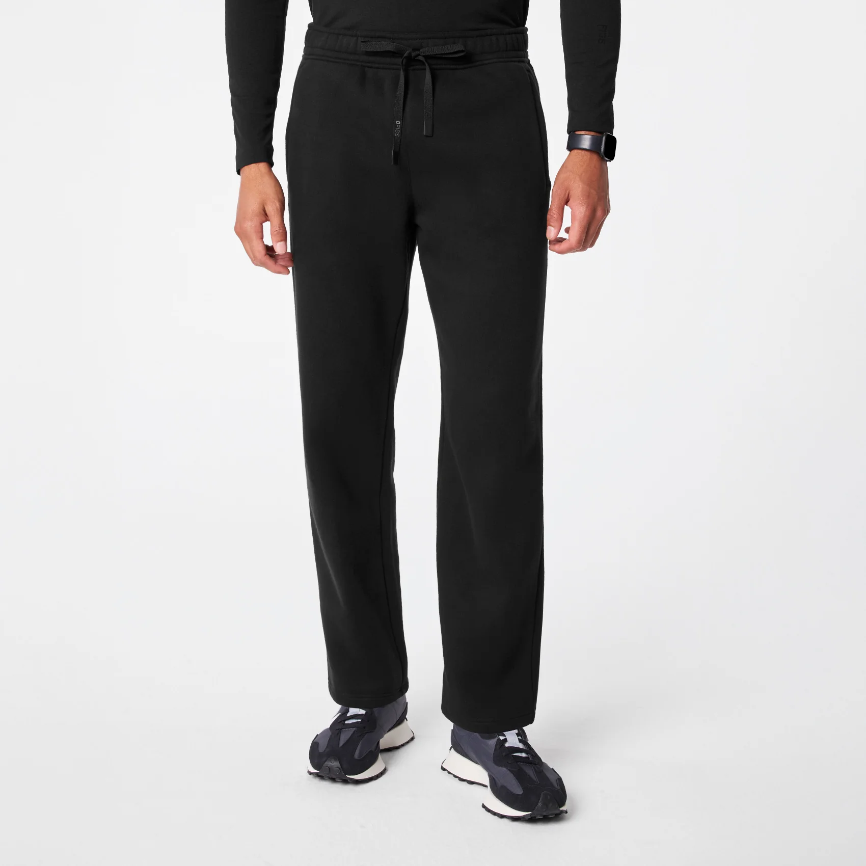 men's Black Off-Shift Straight Leg - Sweatpantâ˘